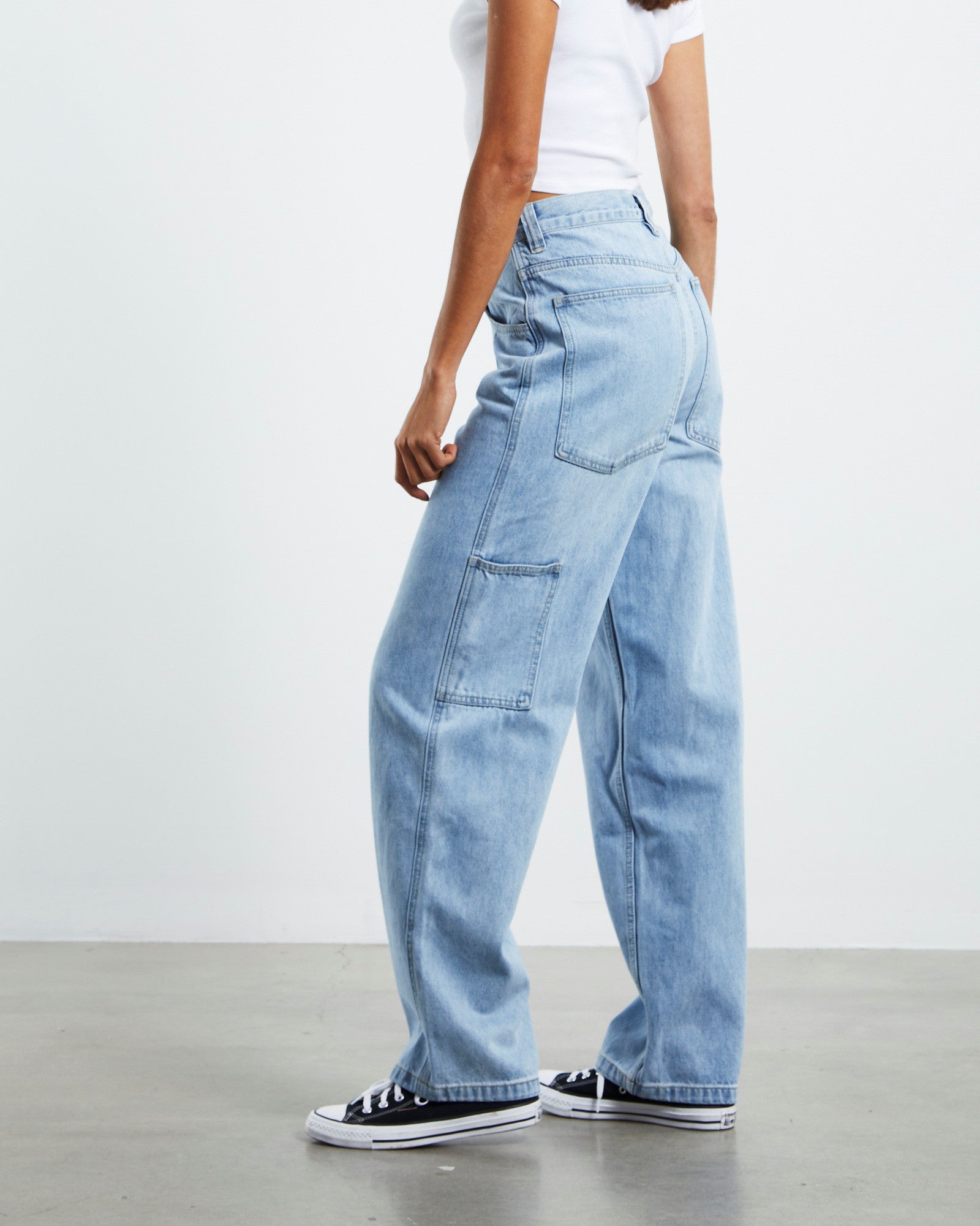 Palmer Relaxed Carpenter Jeans Worn Blue BLUE