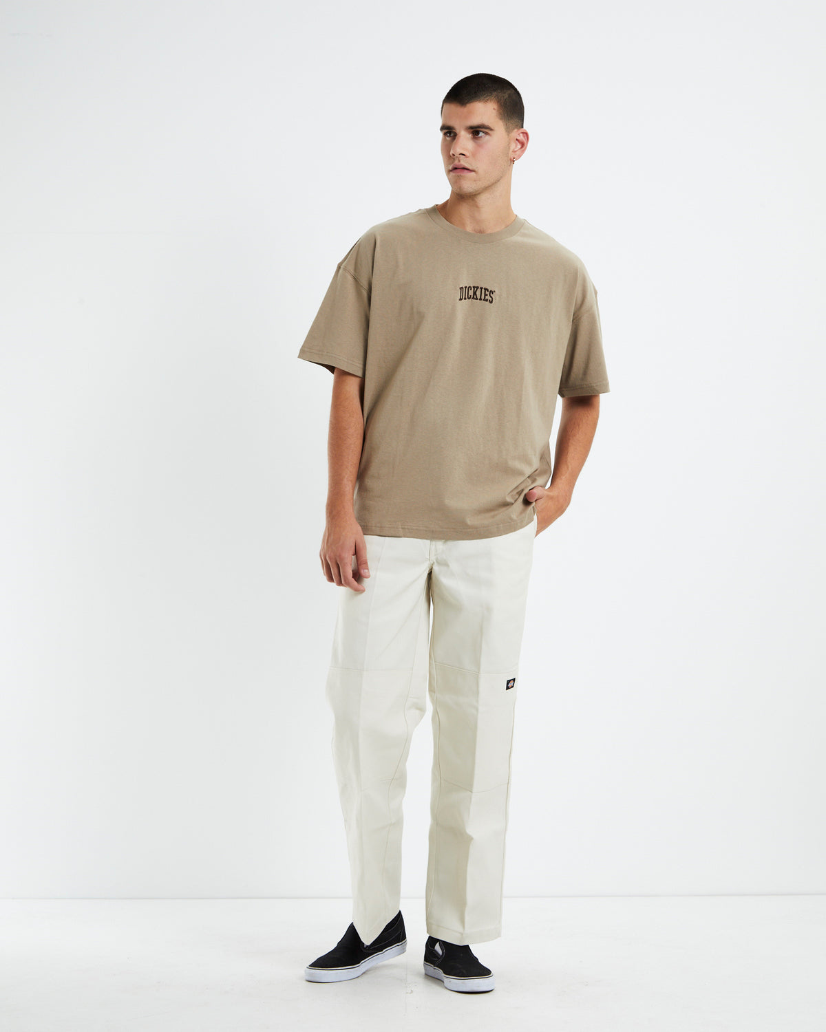 330 Mini Embroidery T-Shirt Khaki KHAKI
