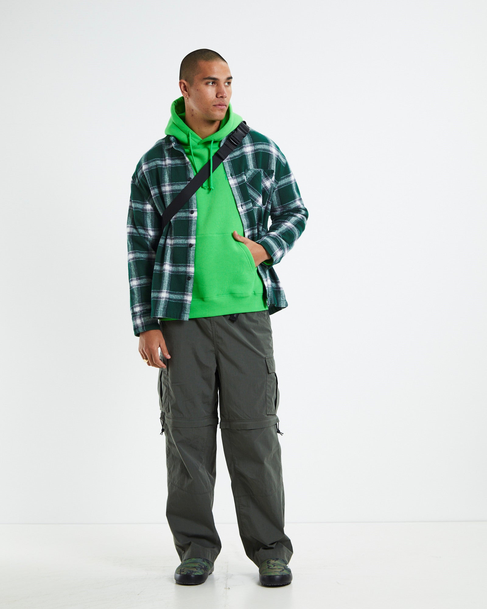 Puffy Hoodie Spruce Green GREEN