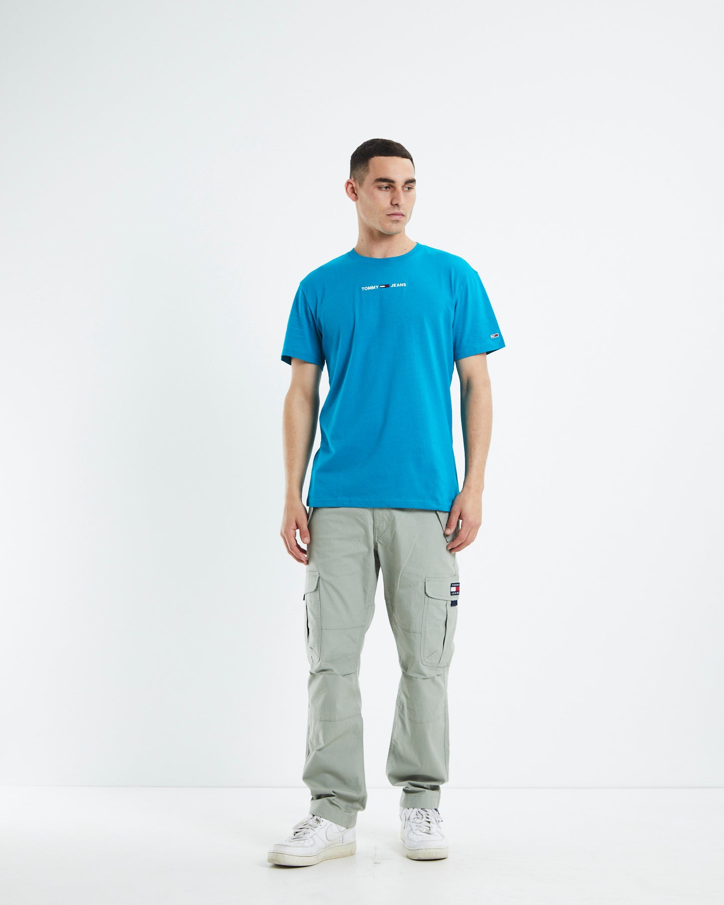 TJM Small Text T-Shirt New Teal