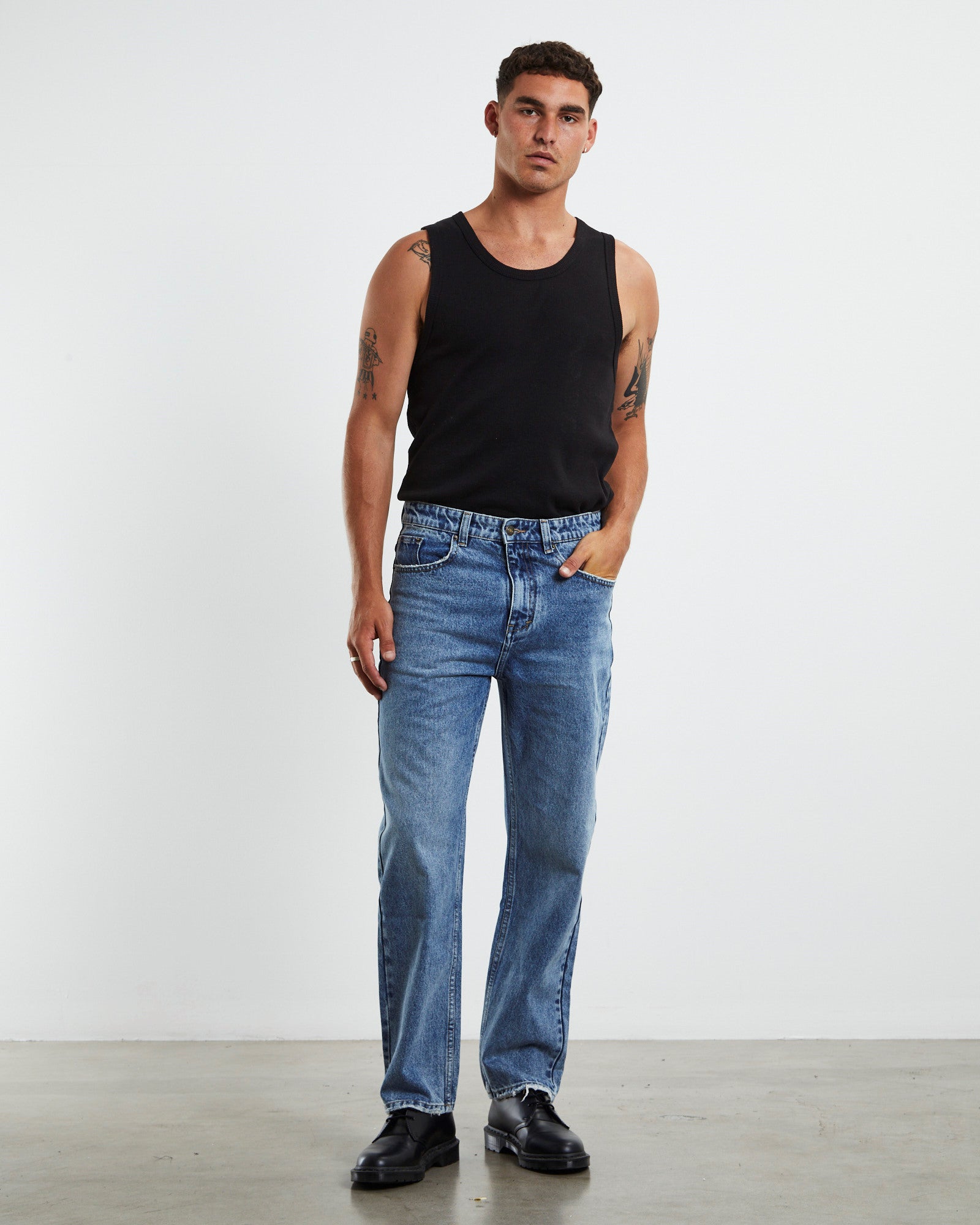 Colt Straight Jeans Wasted Blue BLUE