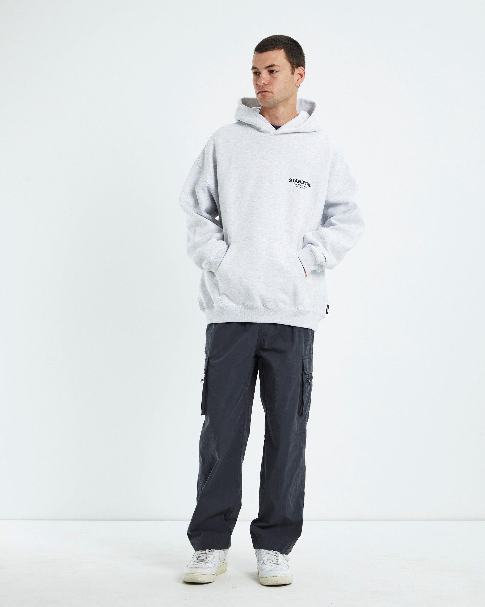 Nigh Hoodie Grey Marle GREY