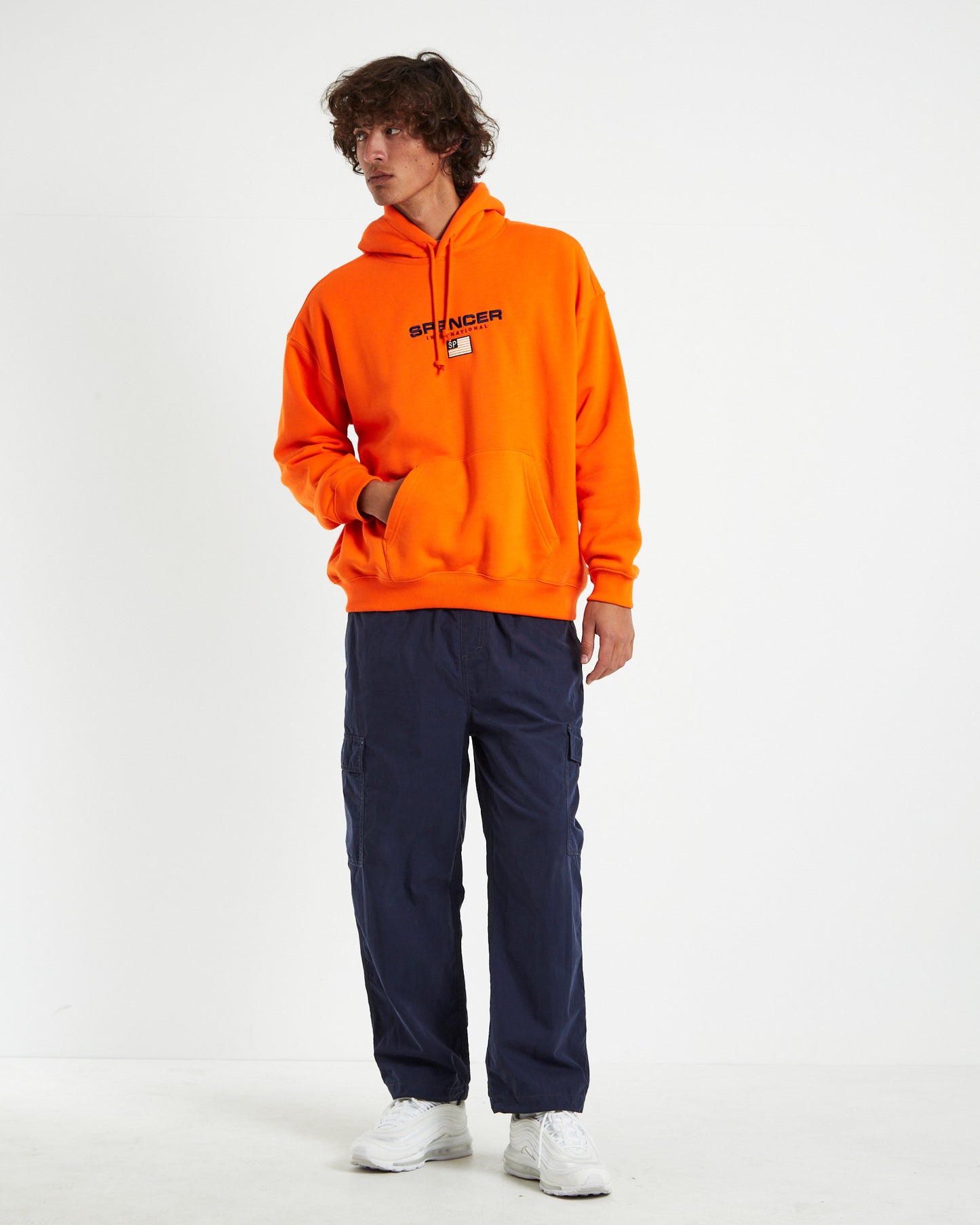 International Hoodie Neon Orange