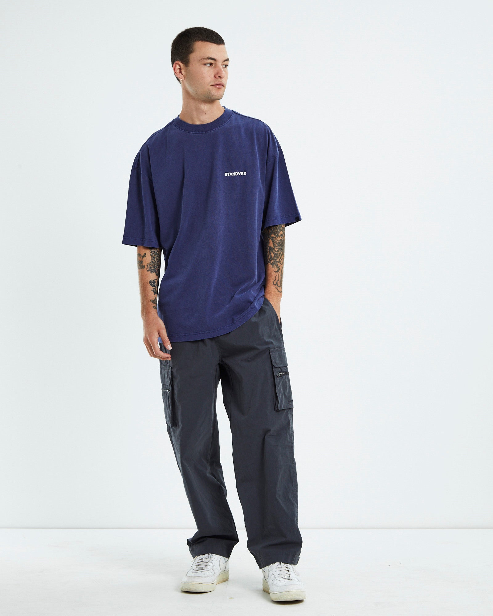 Box Short Sleeve T-Shirt Midnight Blue NAVY