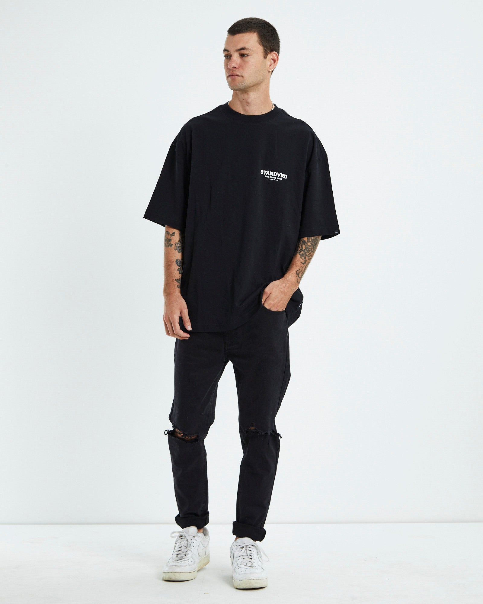 Nigh Short Sleeve T-Shirt Black BLACK
