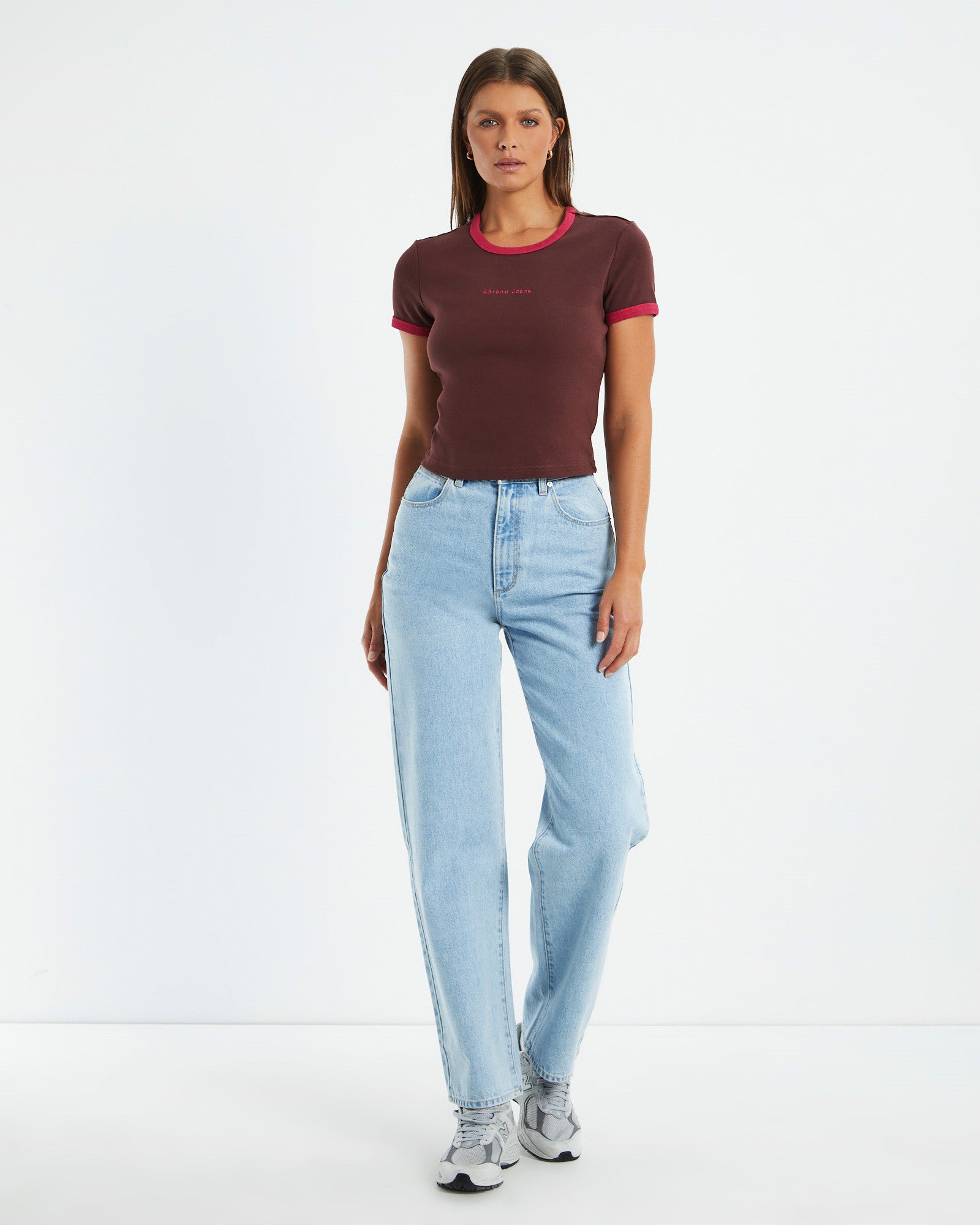 A 90's Ringer Tee Coffee Magenta ASSORTED