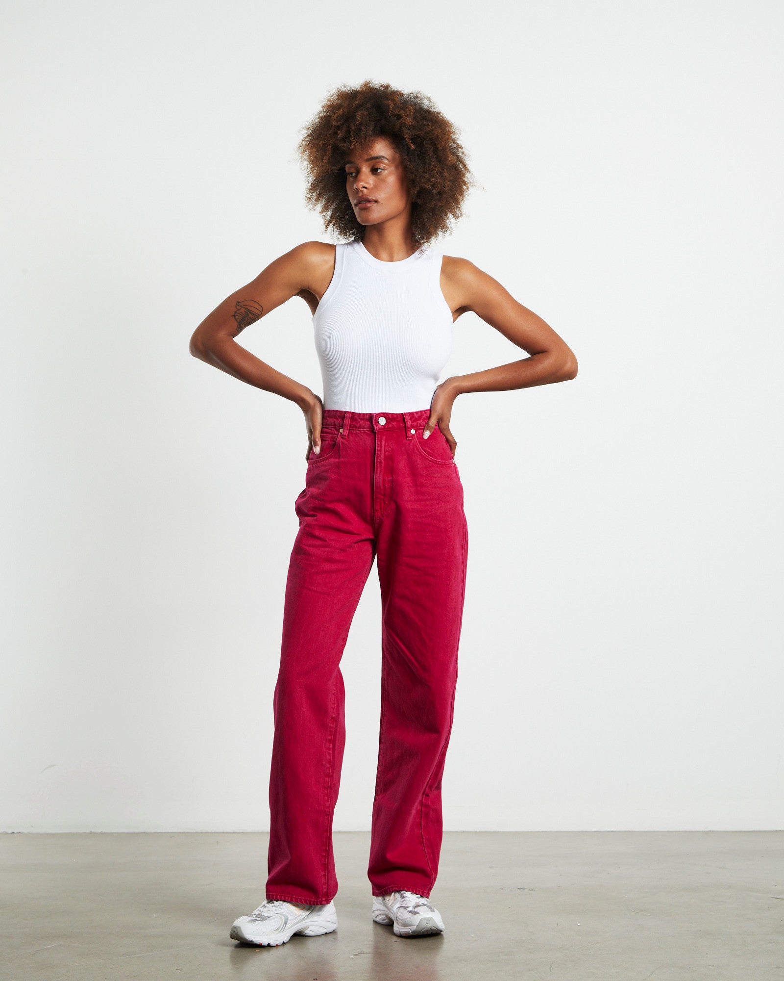 A Carrie Jeans Magenta Pink PINK
