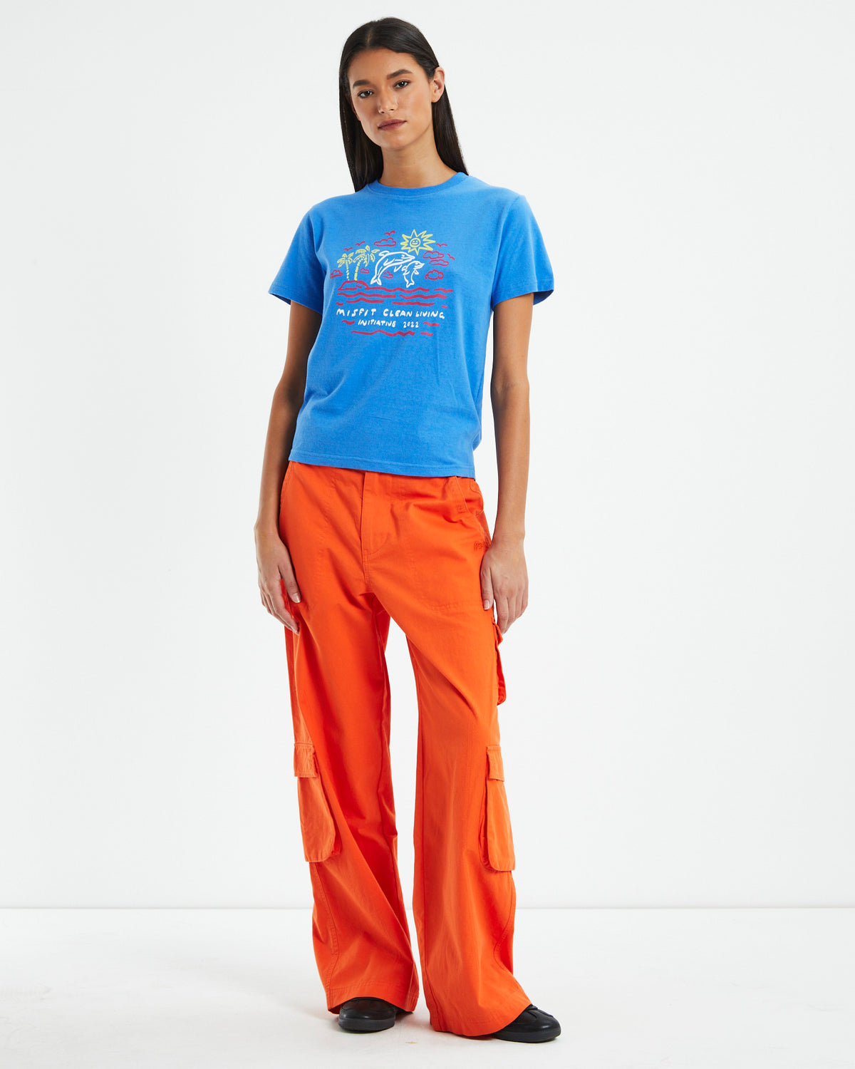 Water Pipe Cargo Pants Sherbert Orange ORANGE