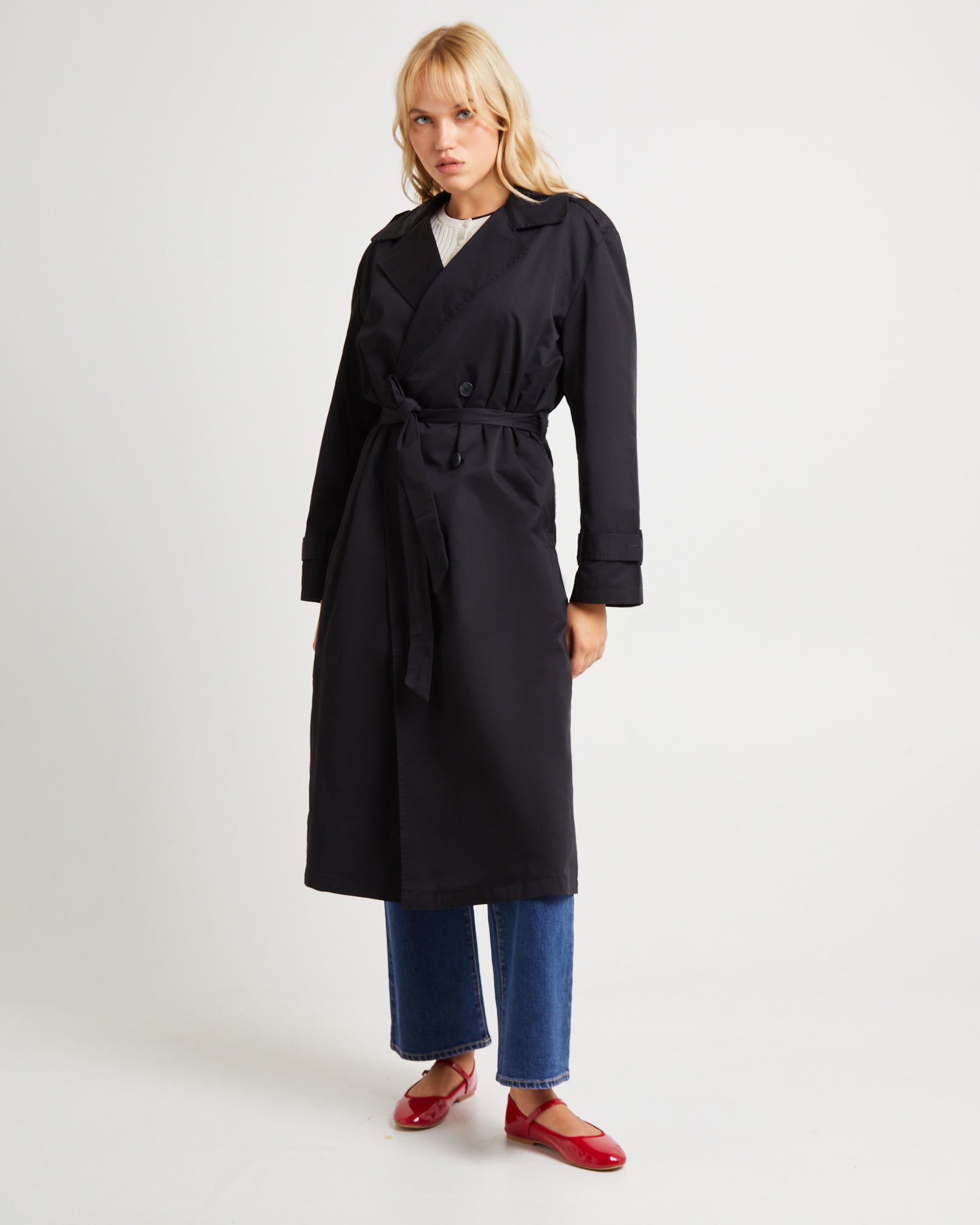 Tamika Trench Coat Black BLACK