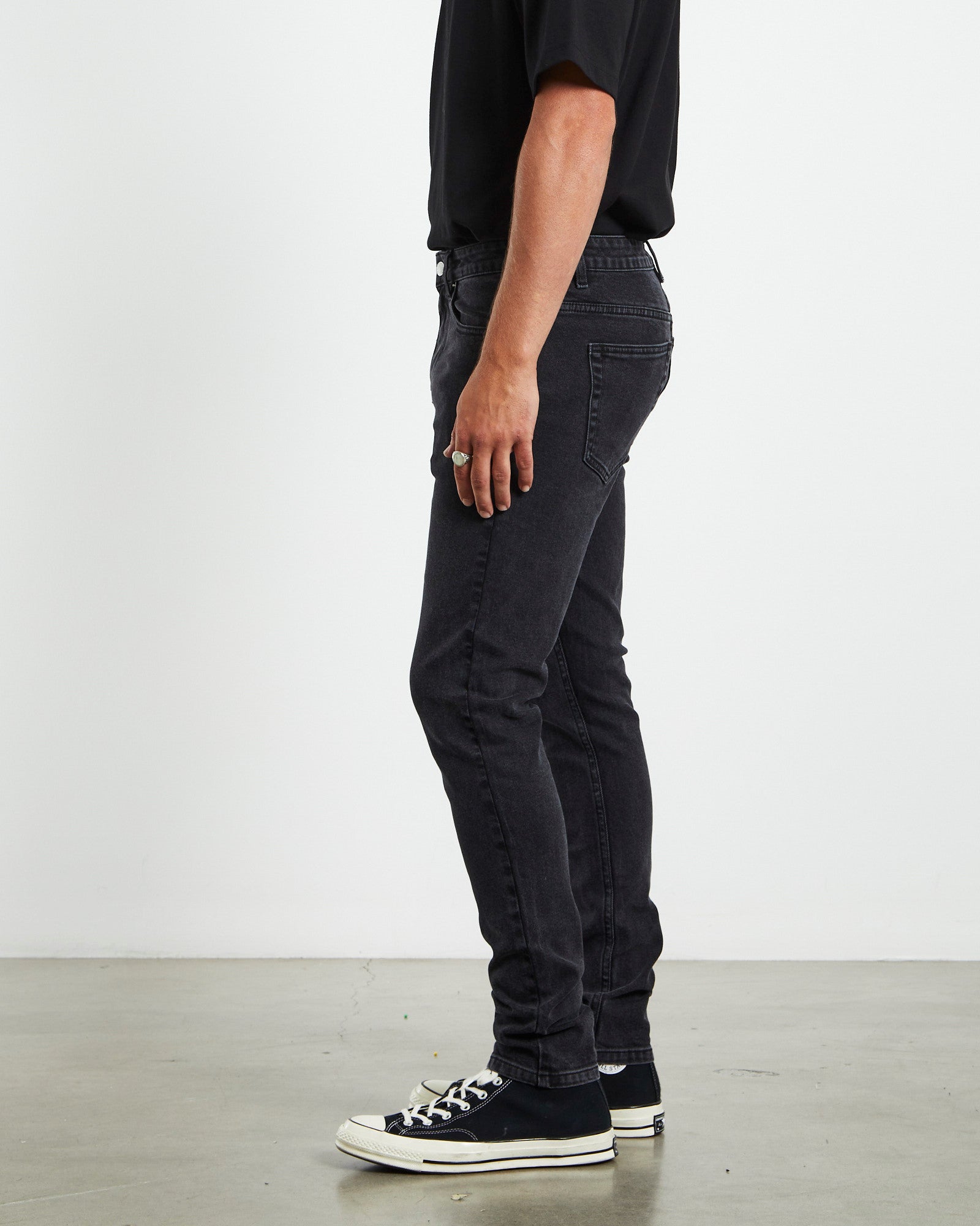 City Riot Slim Jeans Worker Black