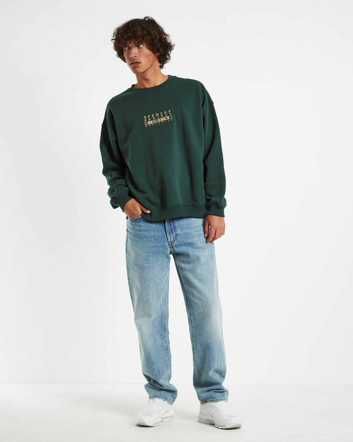 Regatta Crew Neck Jumper Bottle Green GREEN
