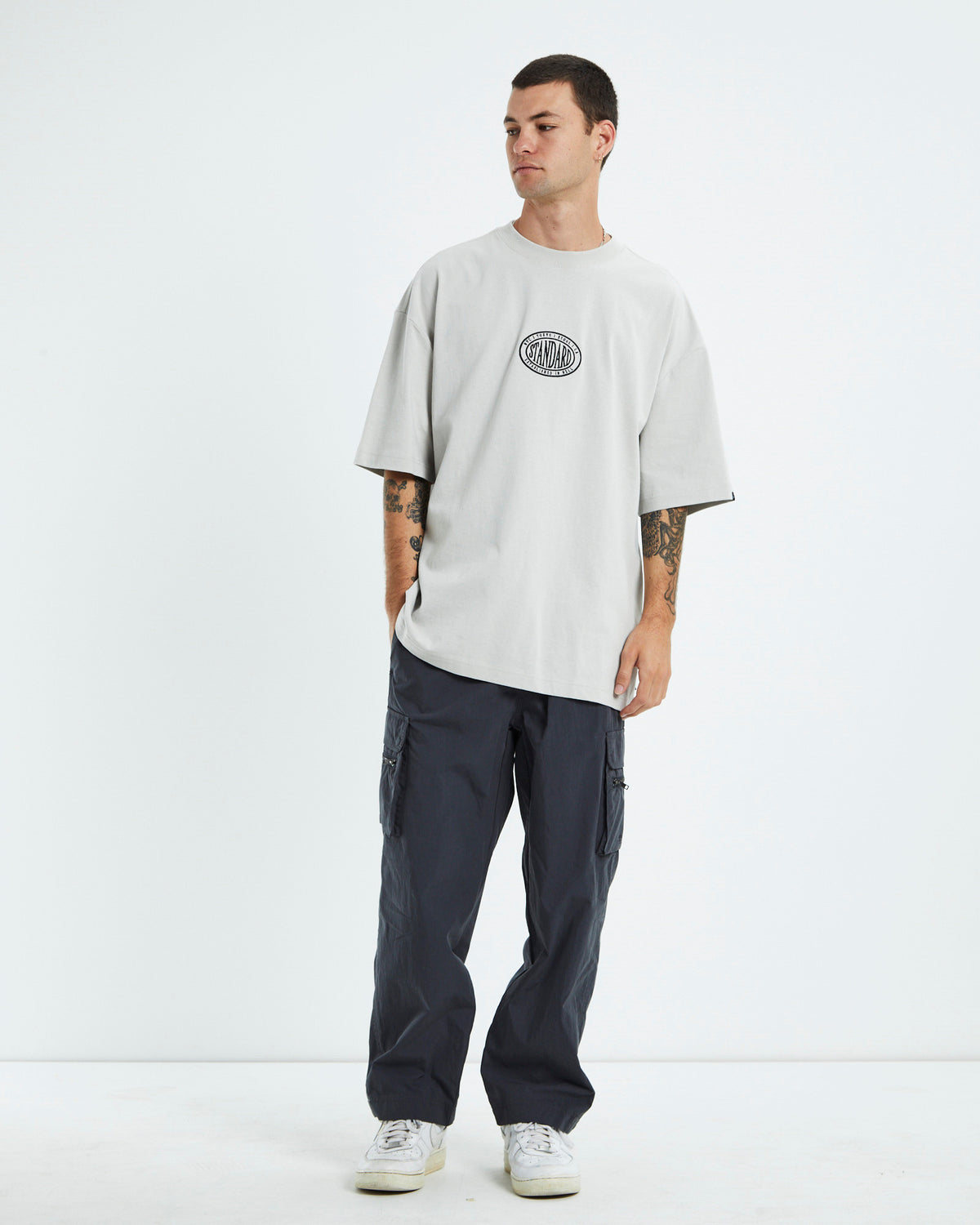 Origin Short Sleeve T-Shirt Light Grey GREY