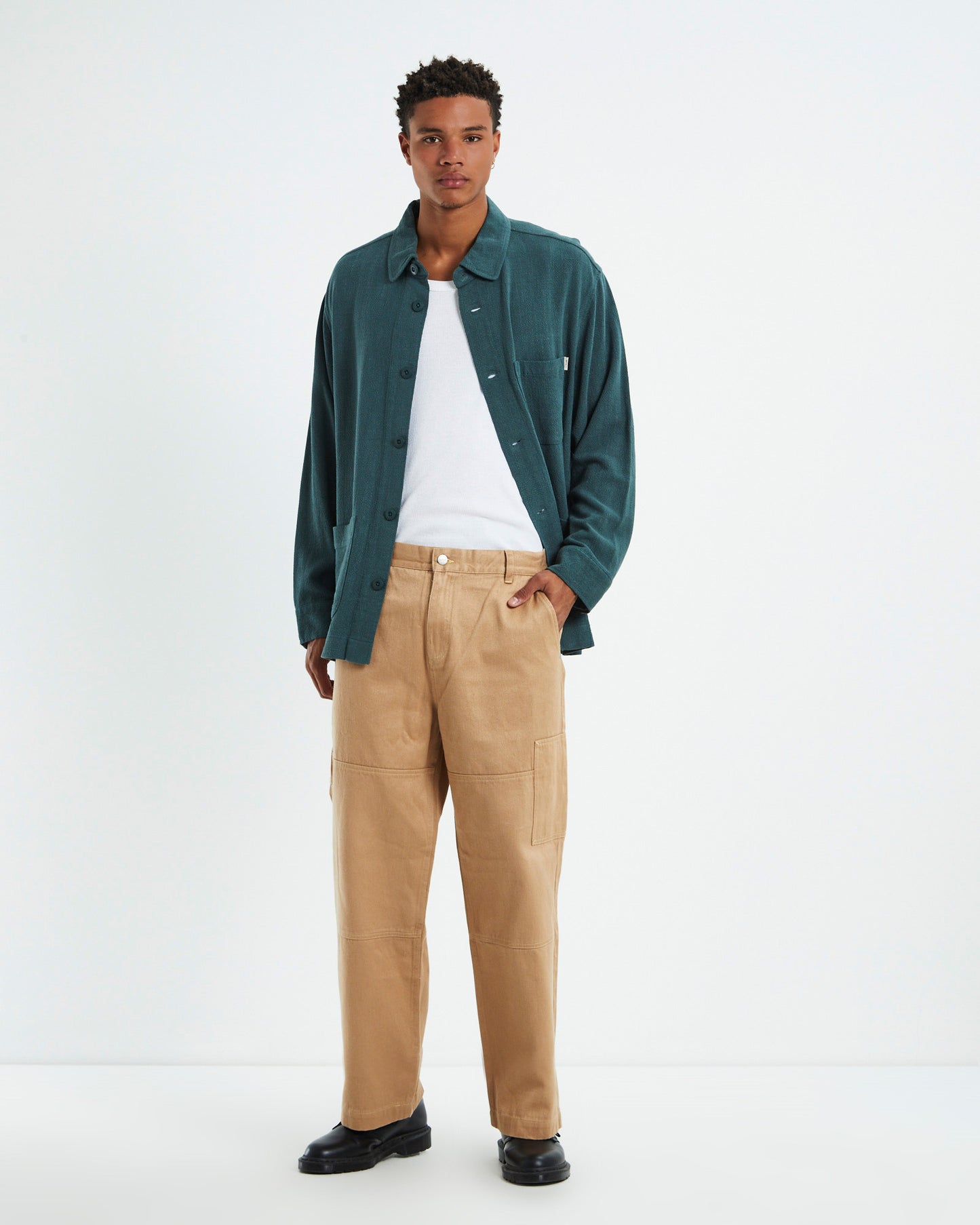 Wilson Textured Chore Jacket Green