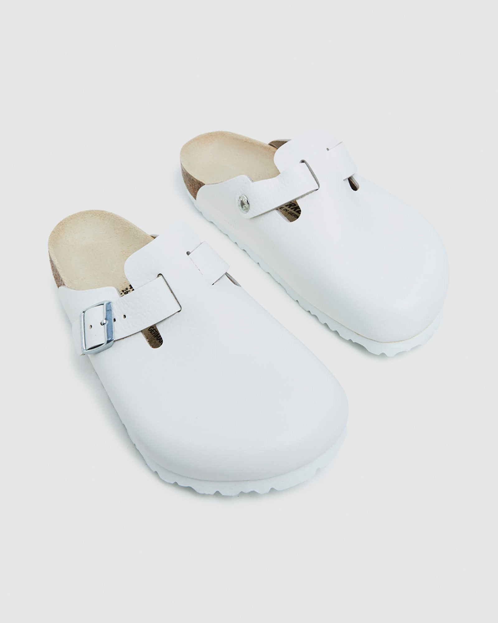 Boston Regular Sandals Natural Leather White WHITE