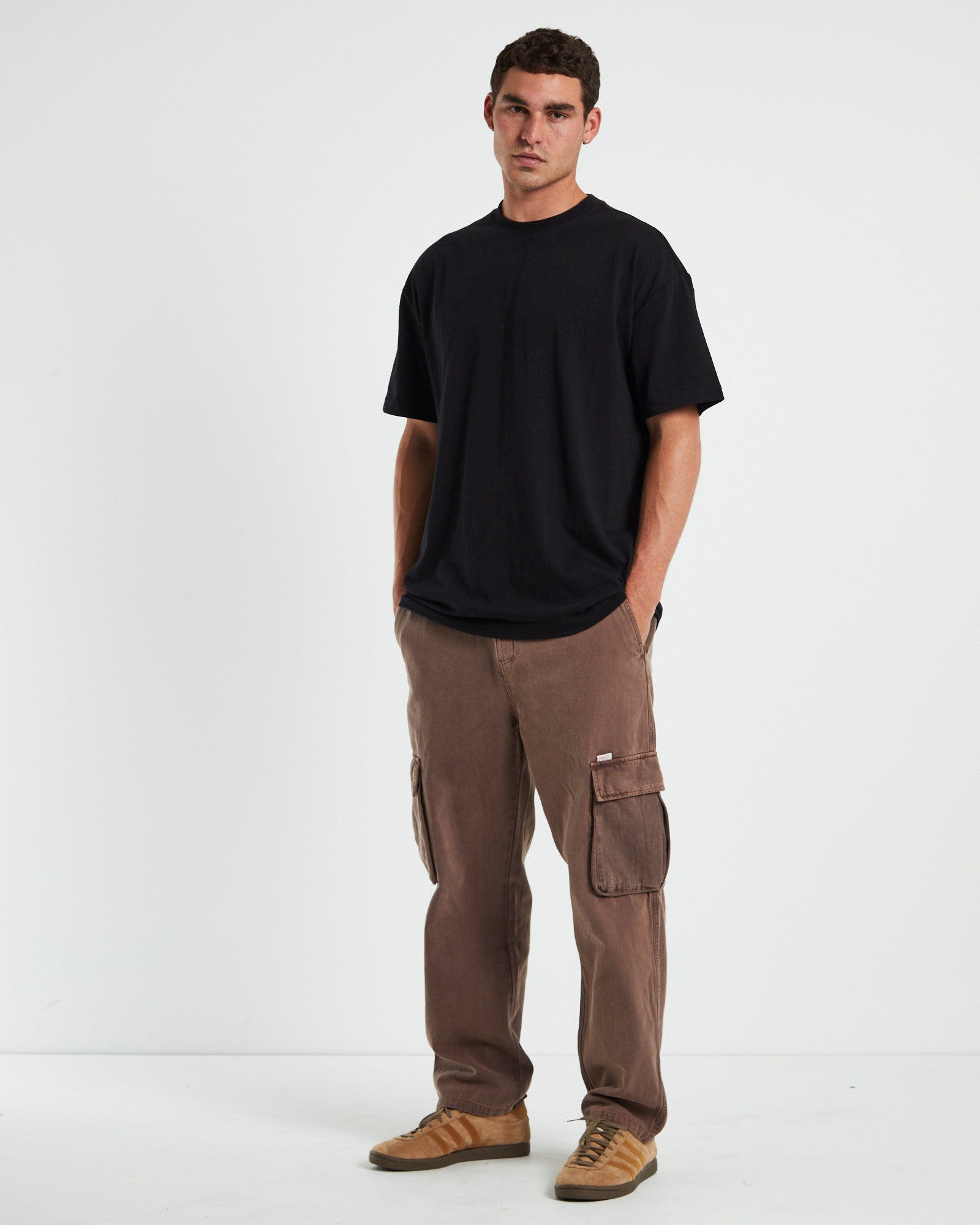 Green Onion Cargo Pants Chocolate Brown BROWN