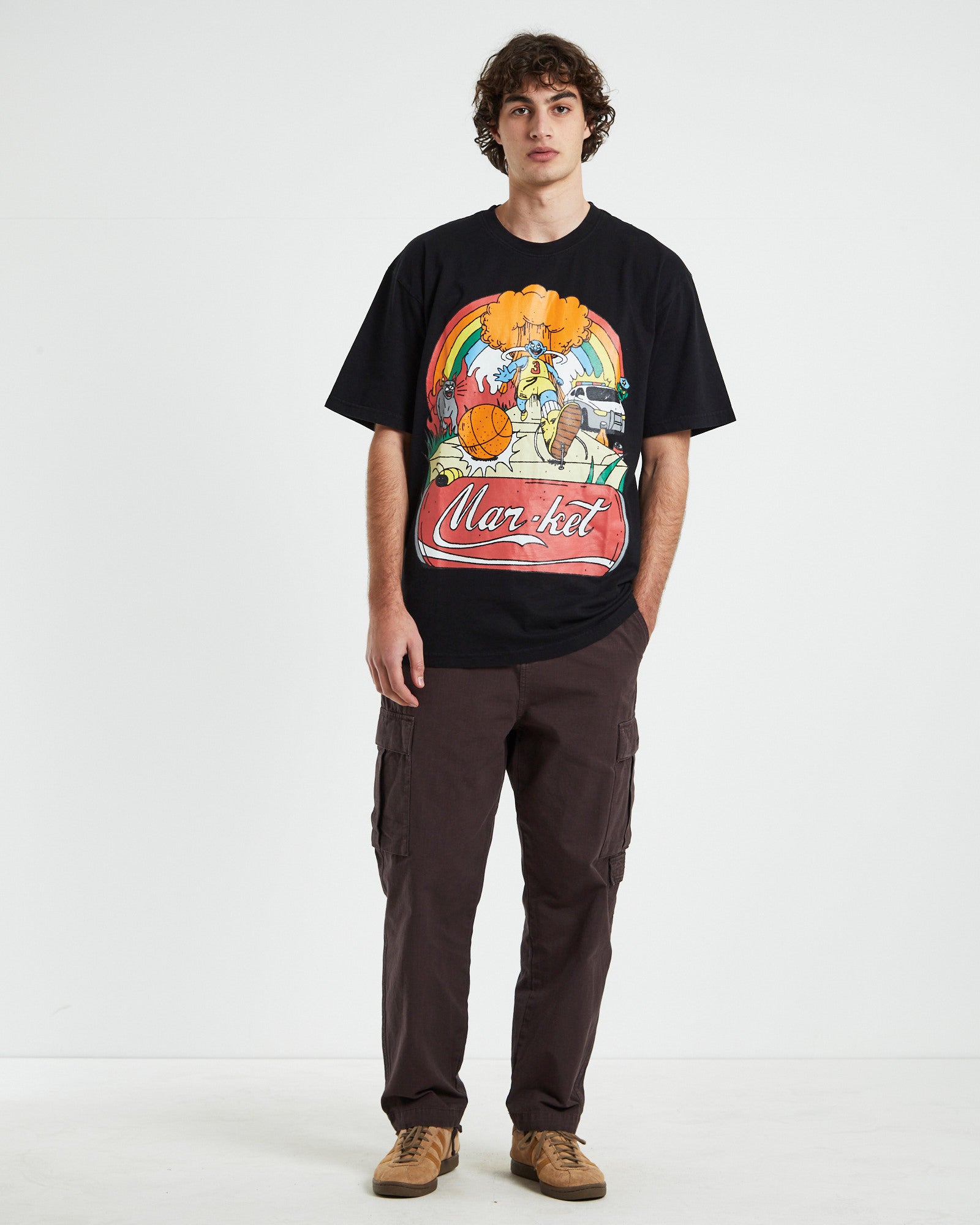 Good Day Short Sleeve T-Shirt in Vintage Black BLACK