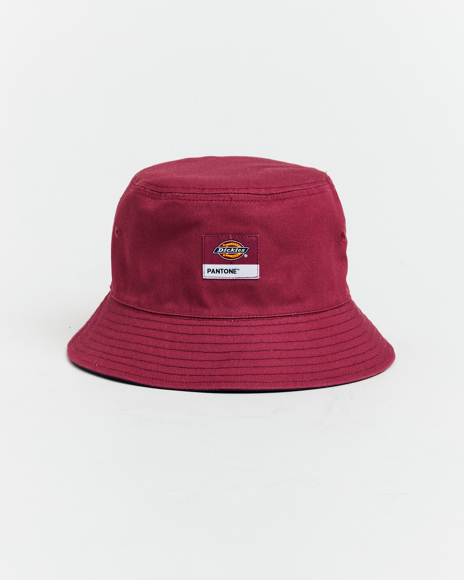 Reversible Bucket Hat in Dark Denim and Malaga BLUE