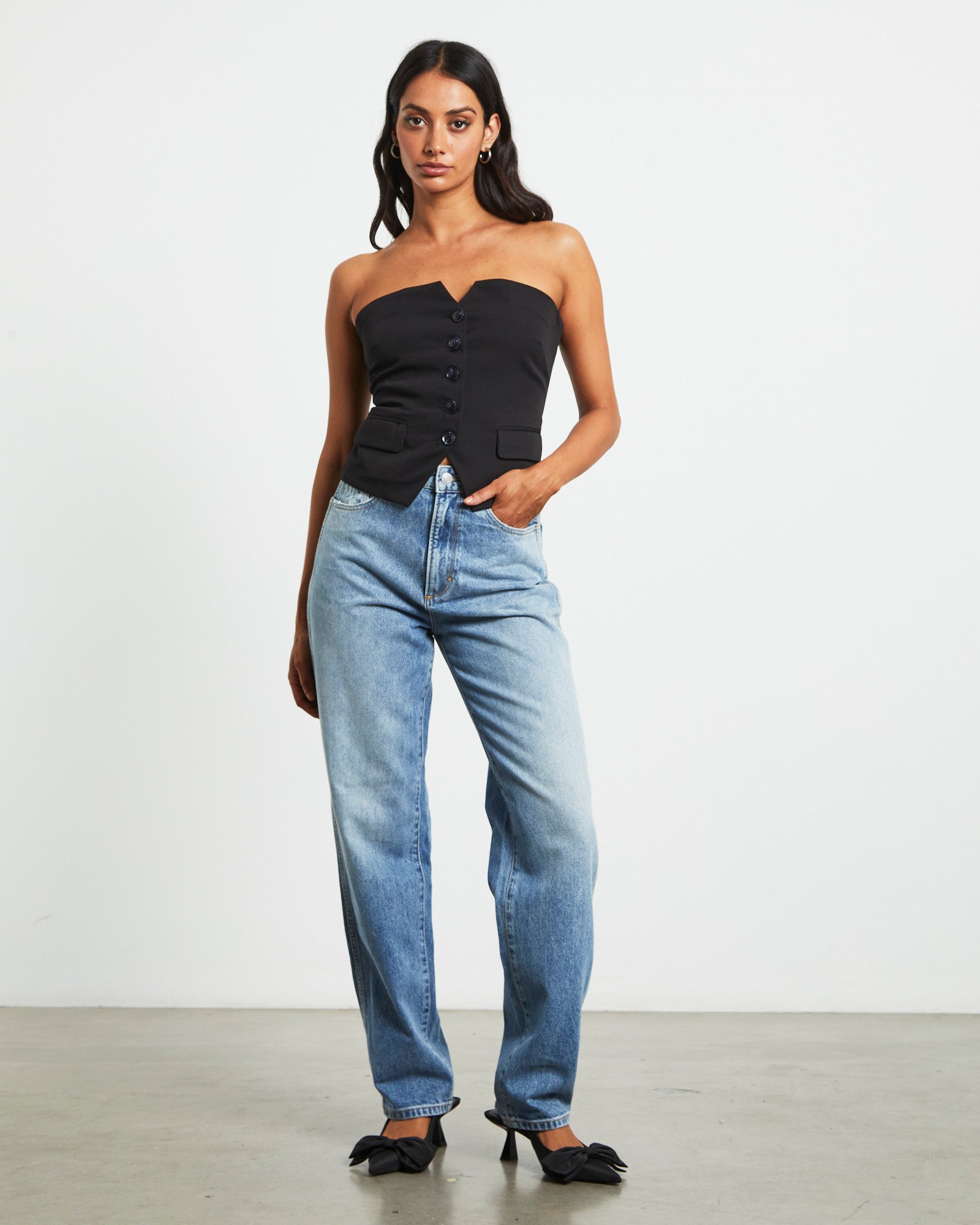 Sade Baggy Denim Jeans Phase DENIM