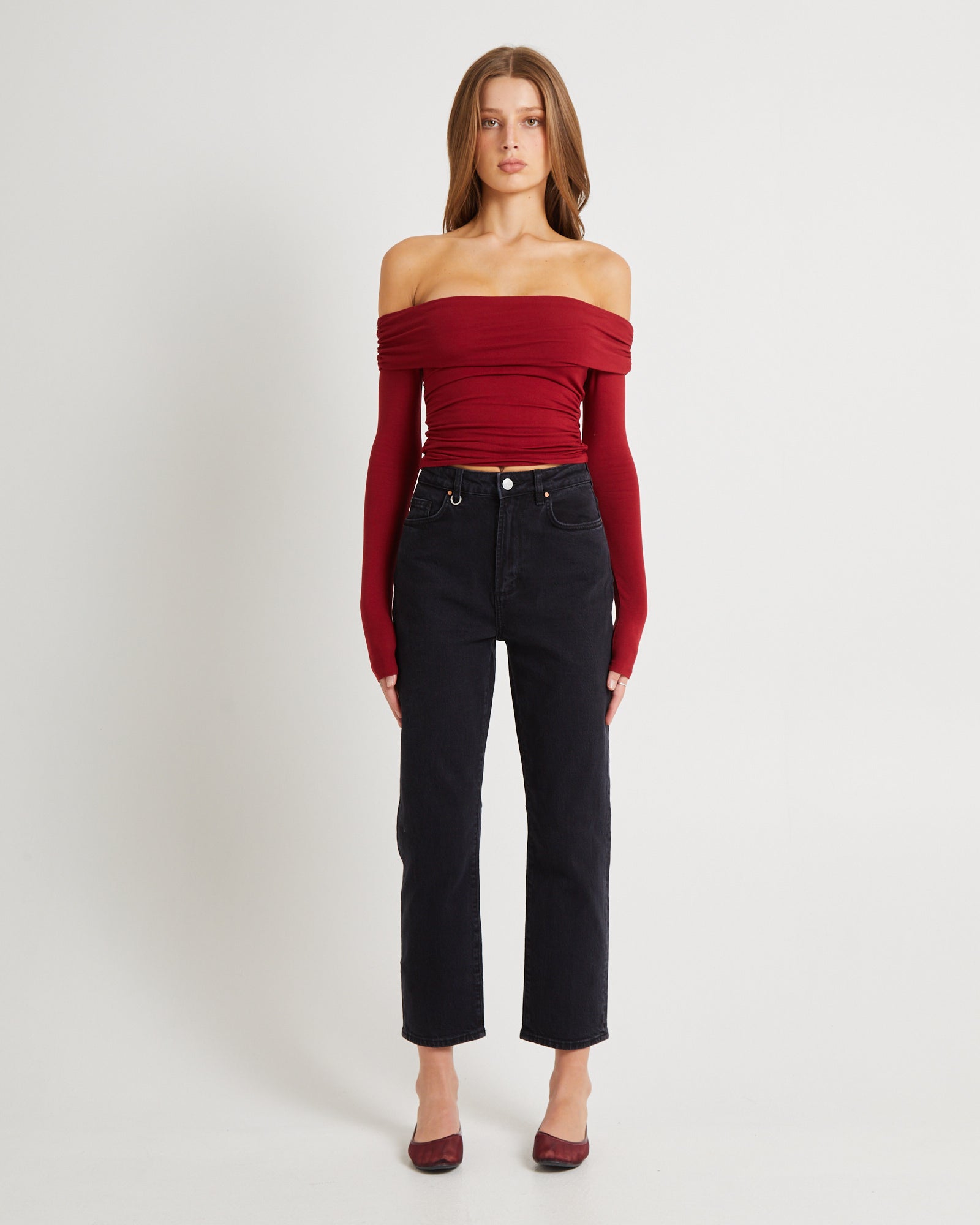 Nico Straight Denim Jeans Blackout BLACKOUT