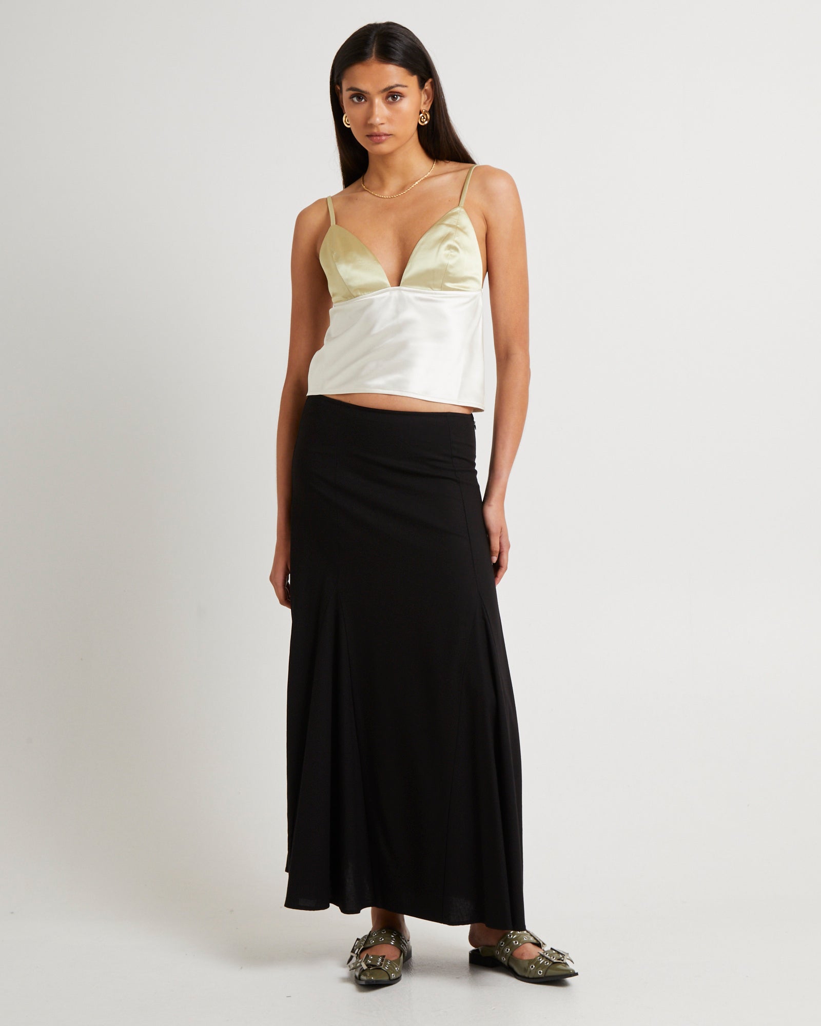 Camille Contrast Slip Top BUTTERCUP CONTRAST