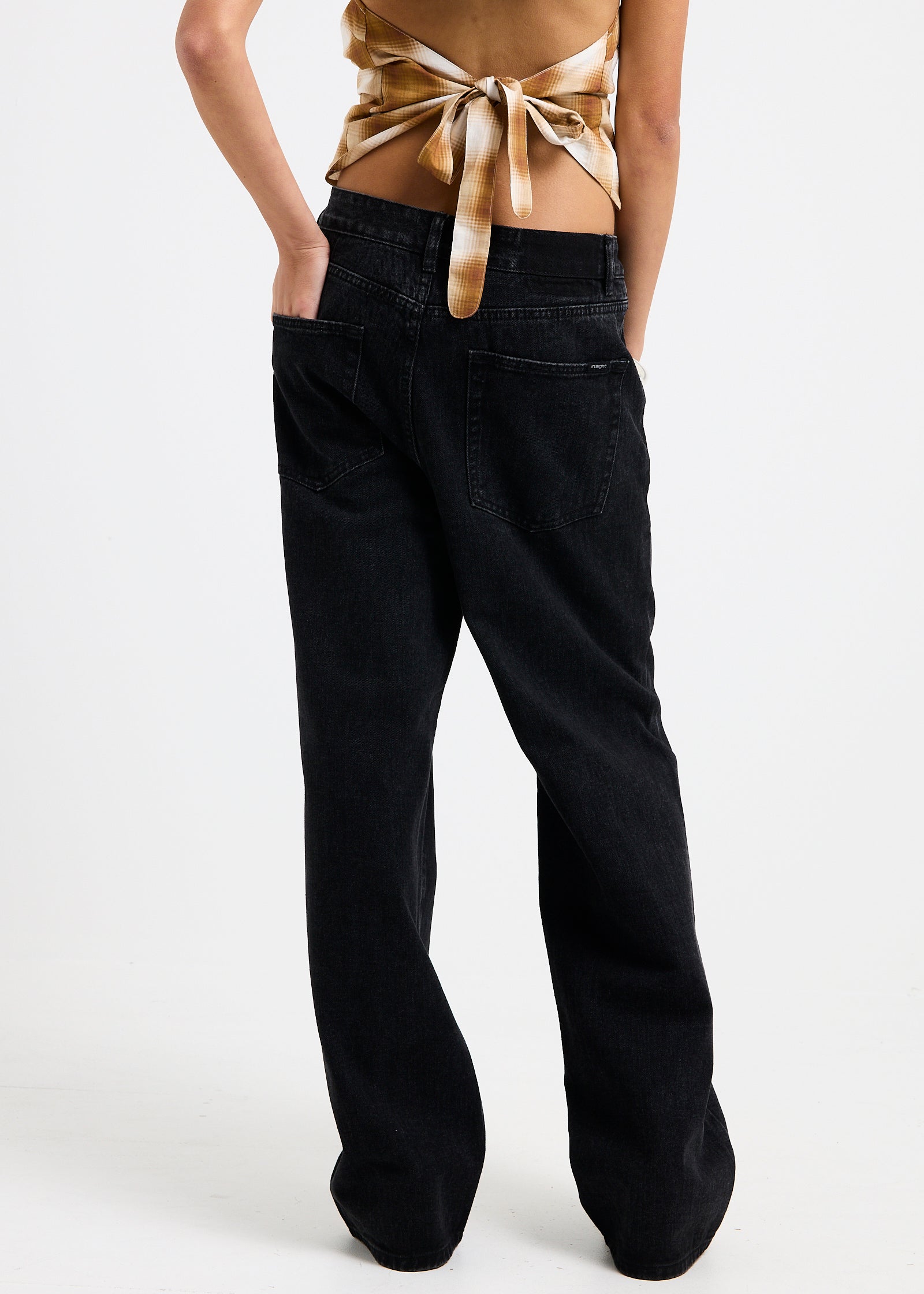 Bobby Baggy Dad Denim Jeans FLAT OUT BLACK