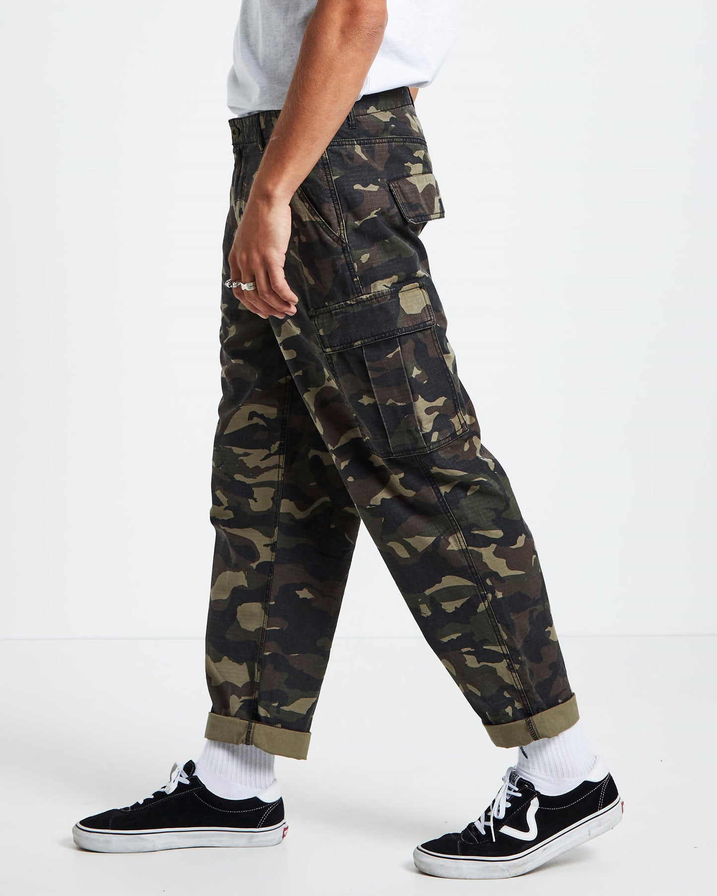 Surplus Ripstop Cargo Pants Camo GREEN