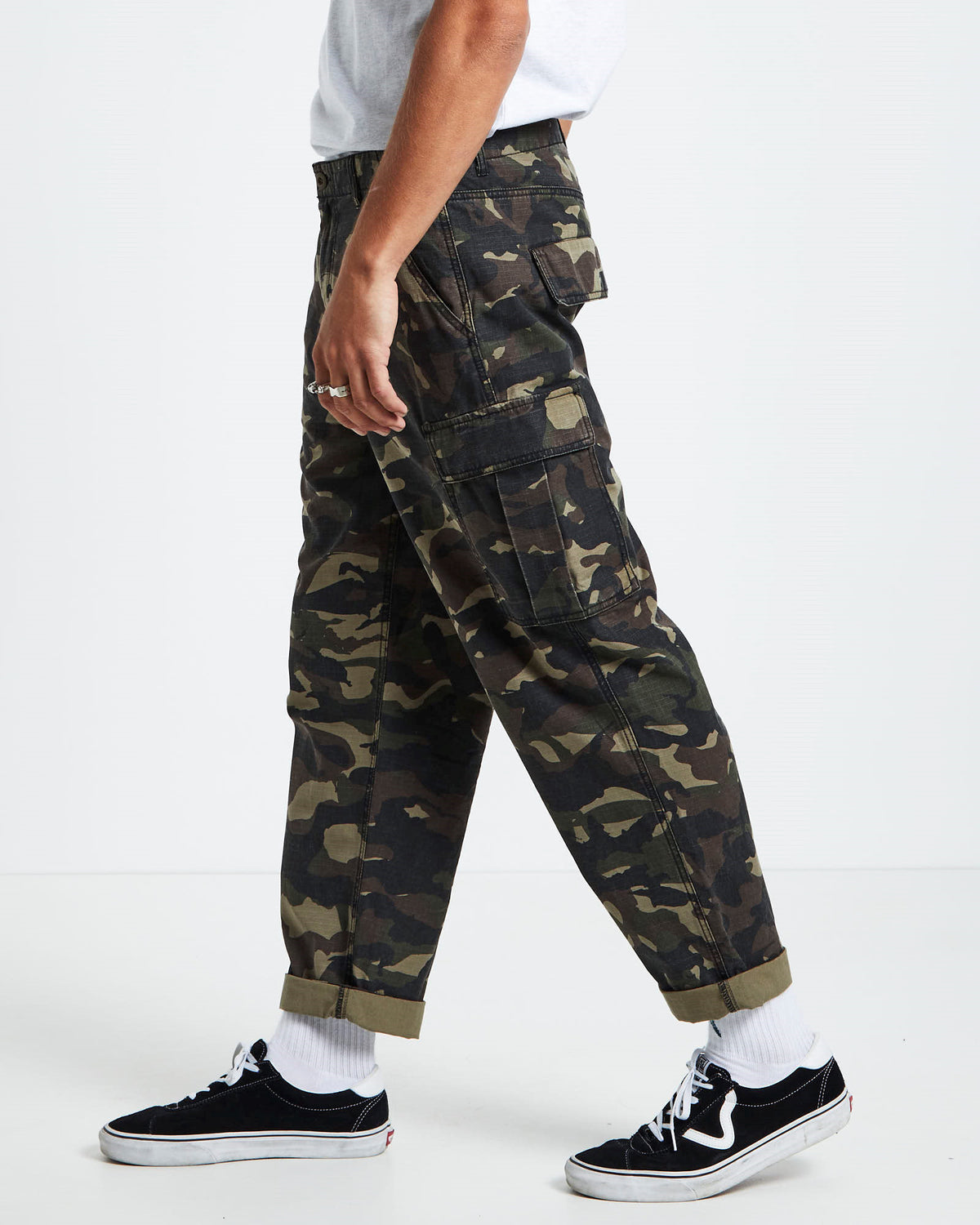 Surplus Ripstop Cargo Pants Camo GREEN