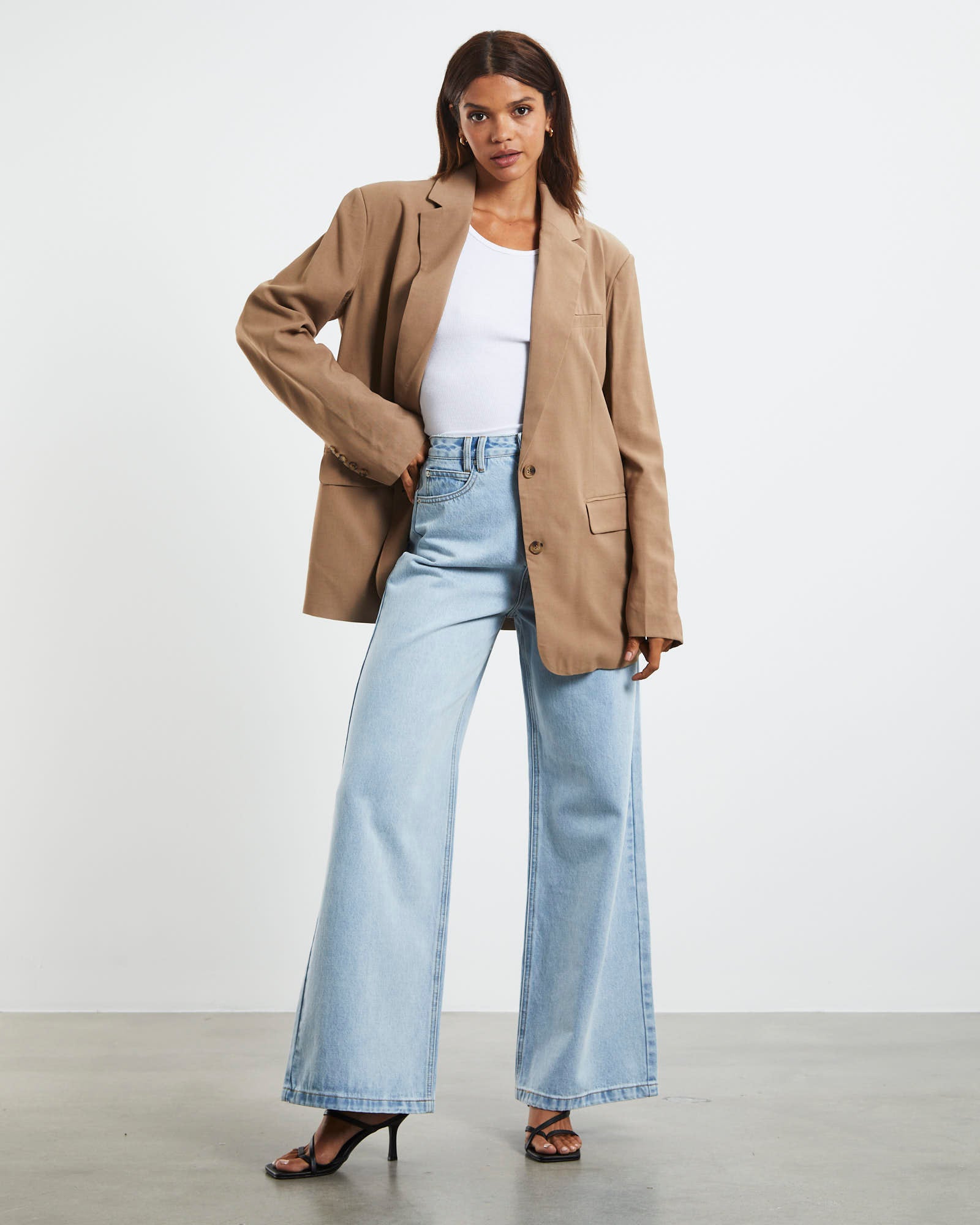Nikita Extreme Wide Leg Jeans Maui Blue BLUE