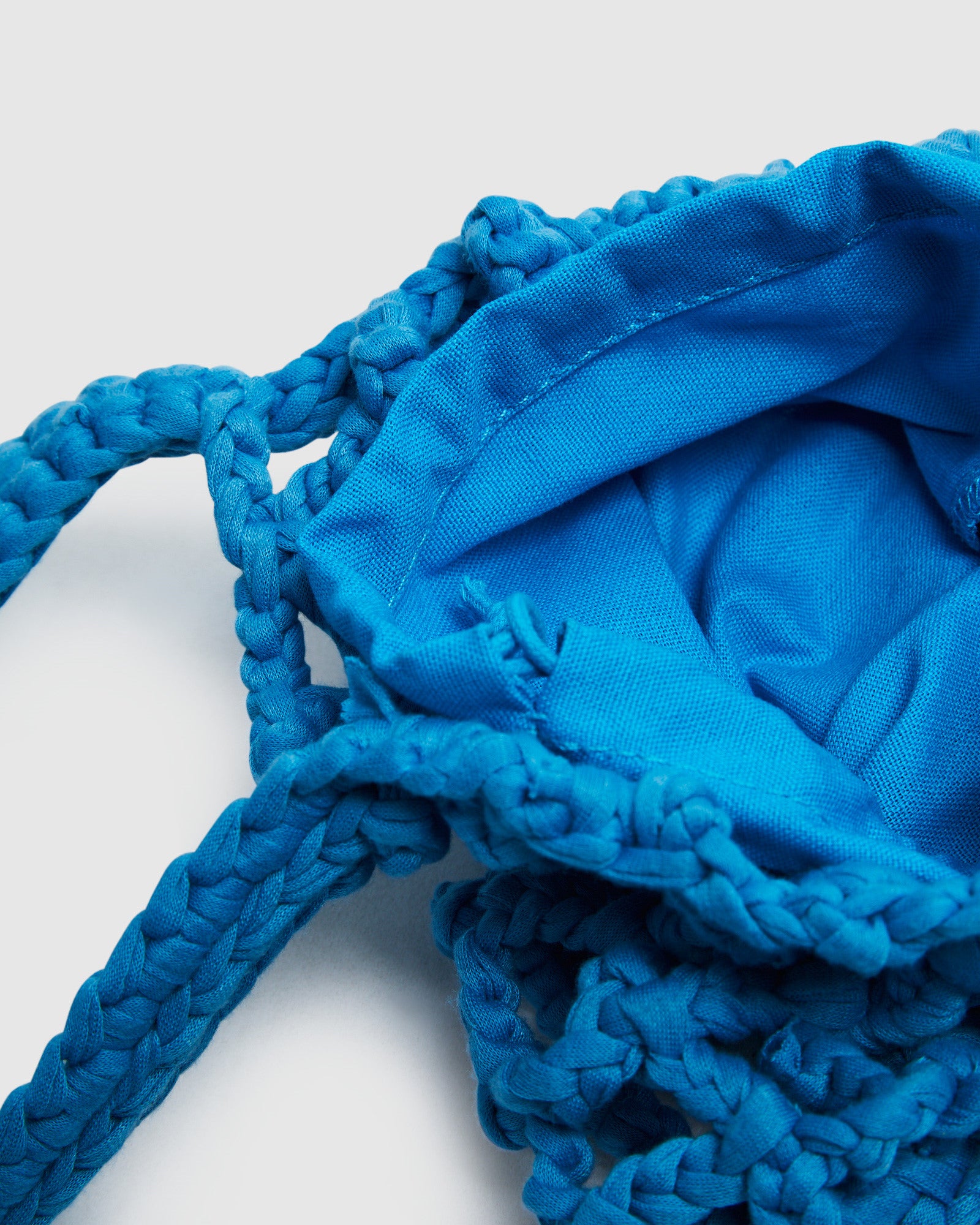 Cage Crochet Mini Bag Blue BLUE