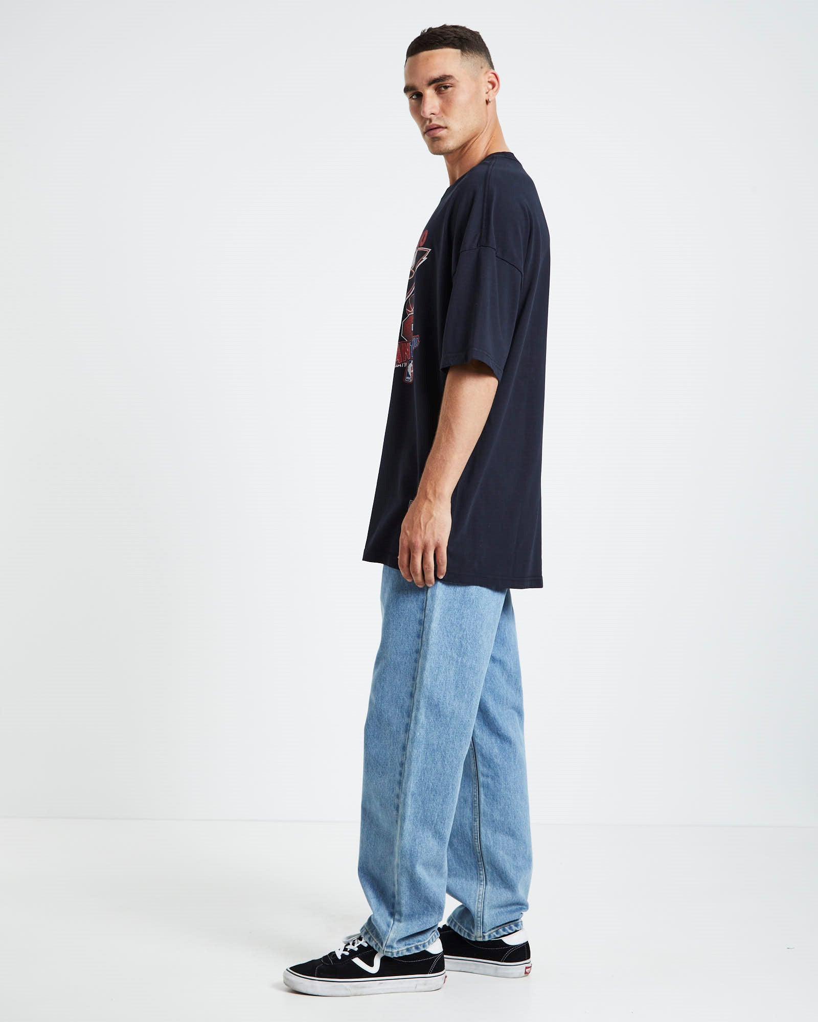 Fantastic Oversized Bulls T-Shirt Faded Black BLACK