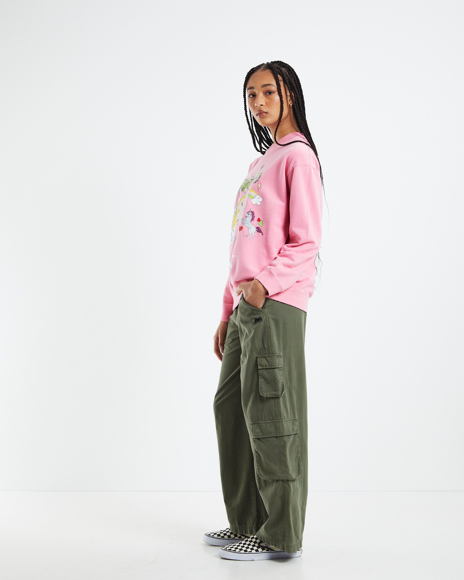 Molly Falls Oversized Crew Jumper Candy Pink CANDY PINK