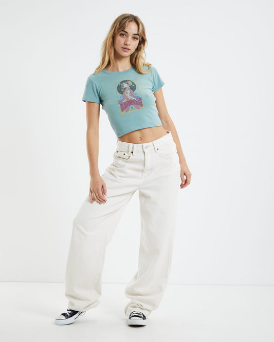 Cosmic Grace Rib Tee Seafoam Green