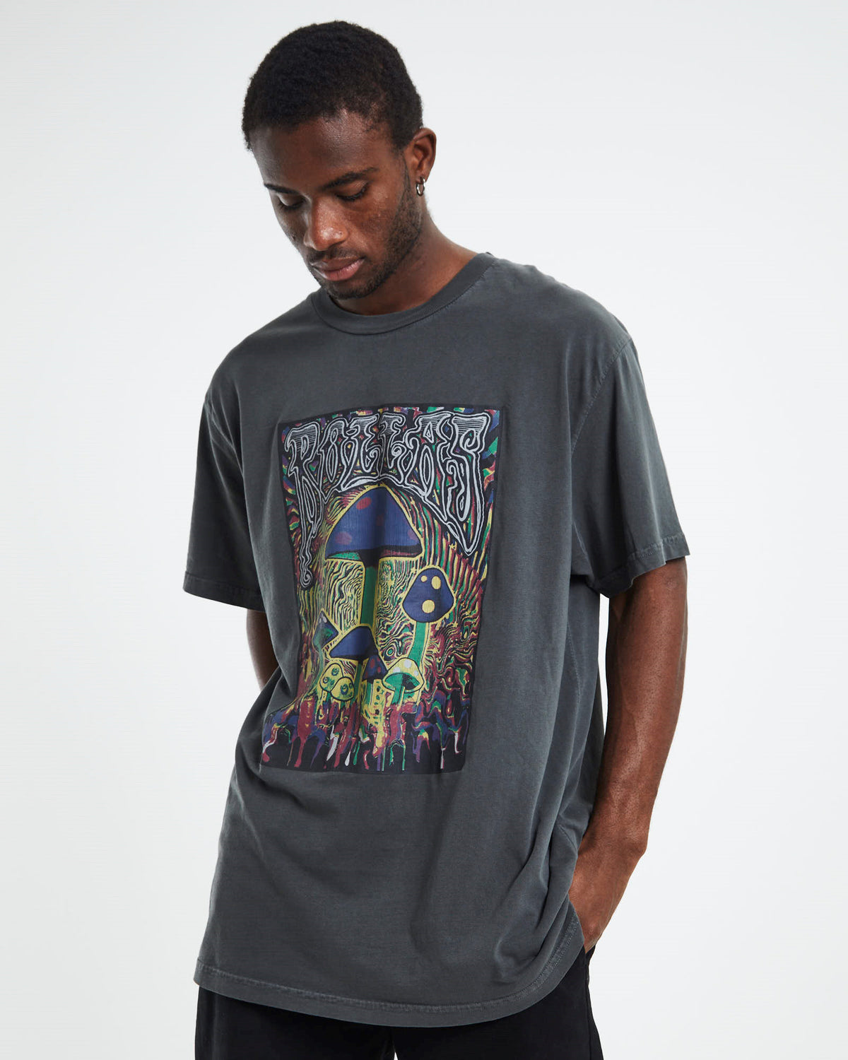 Mushies Logo T-Shirt Black BLACK