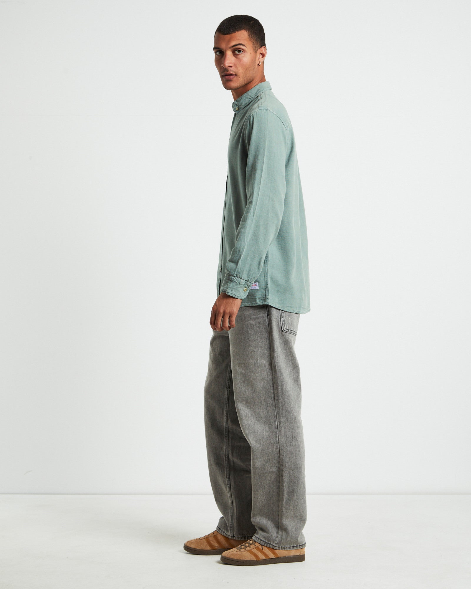Men At Work Oxford Shirt Moss Green GREEN