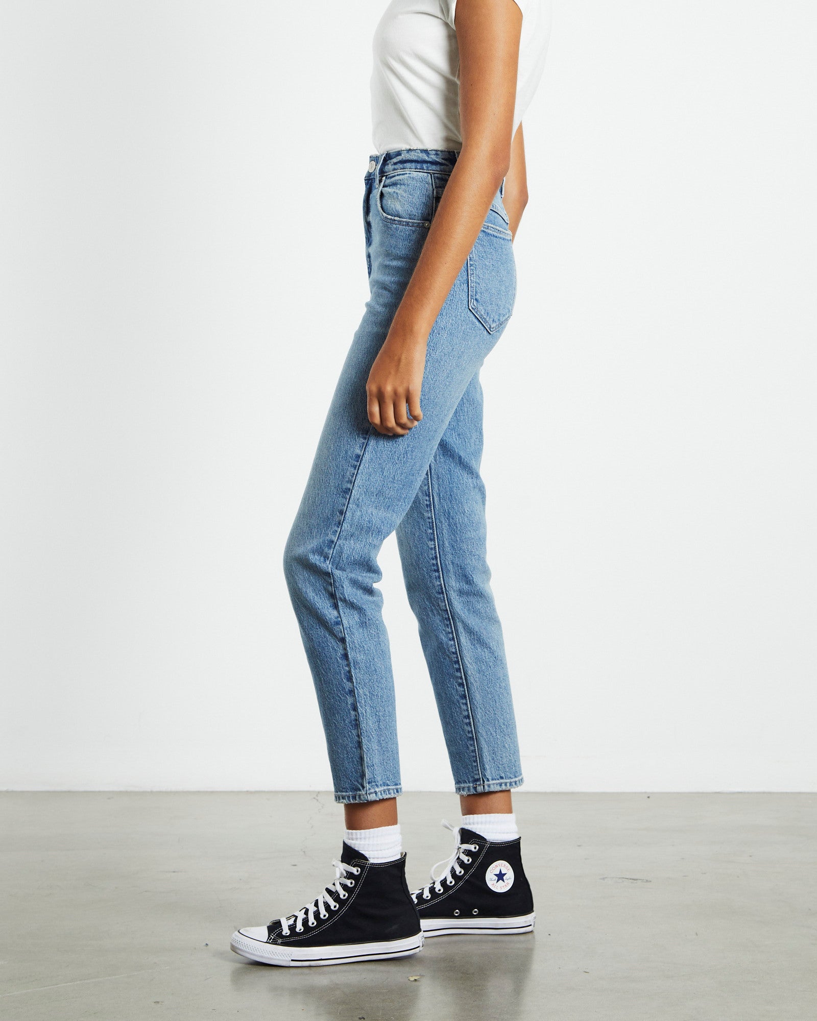 A 94 High Rise Slim Jeans Lizzie Y2K Blue BLUE