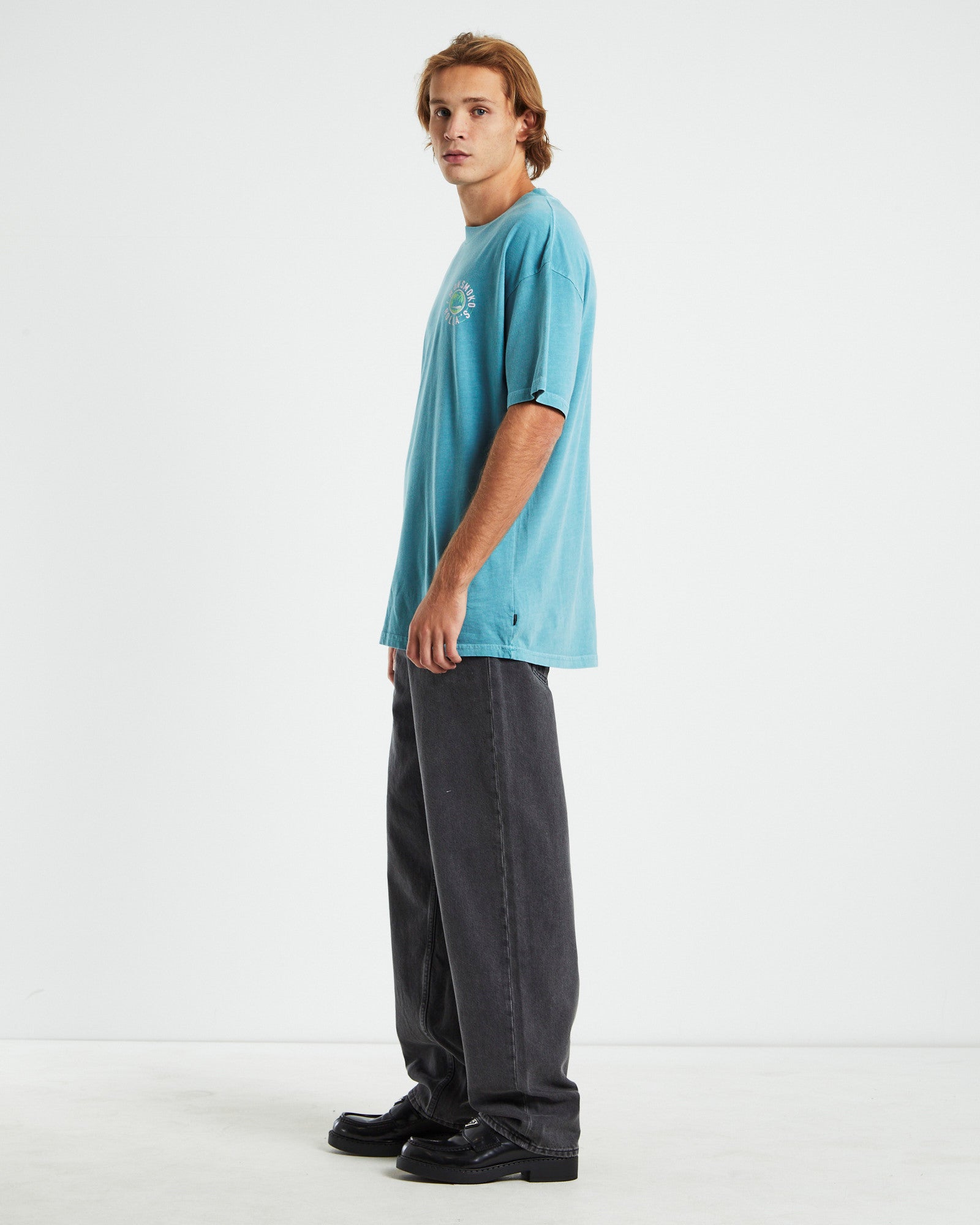 Heavy Smoko Holiday T-shirt Smoke Blue BLUE