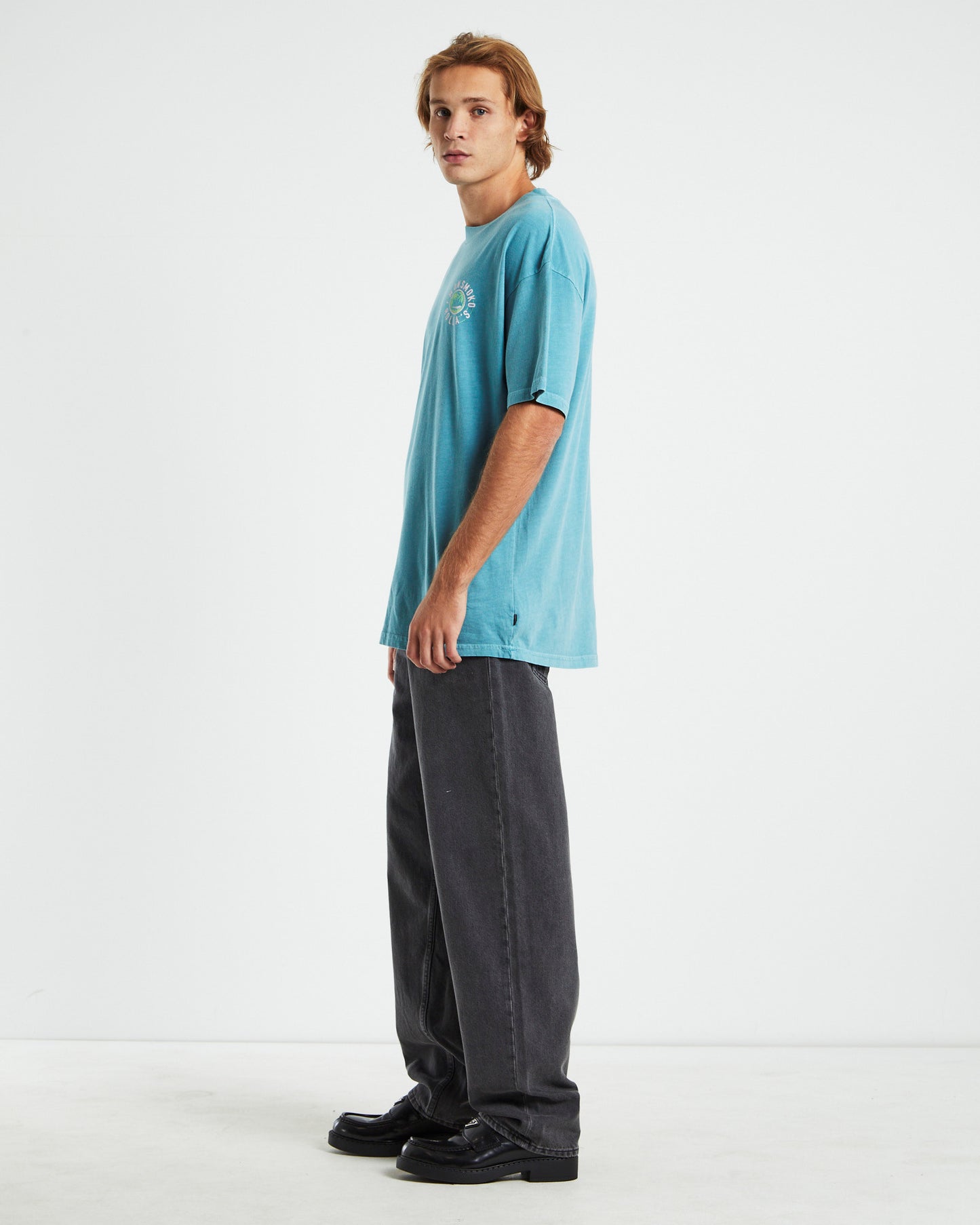 Heavy Smoko Holiday T-shirt Smoke Blue