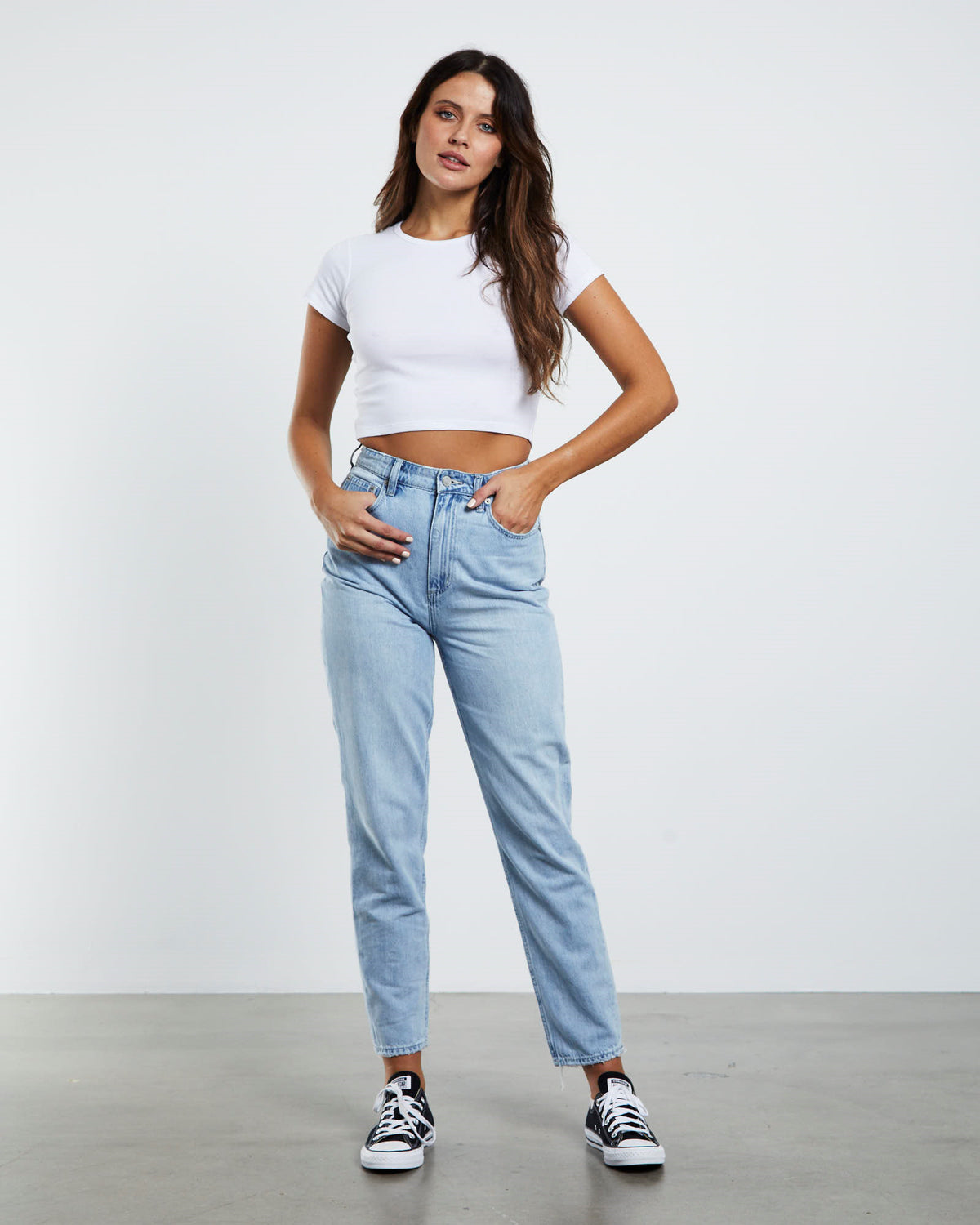 High Moms Jeans Oxy Stone Blue BLUE