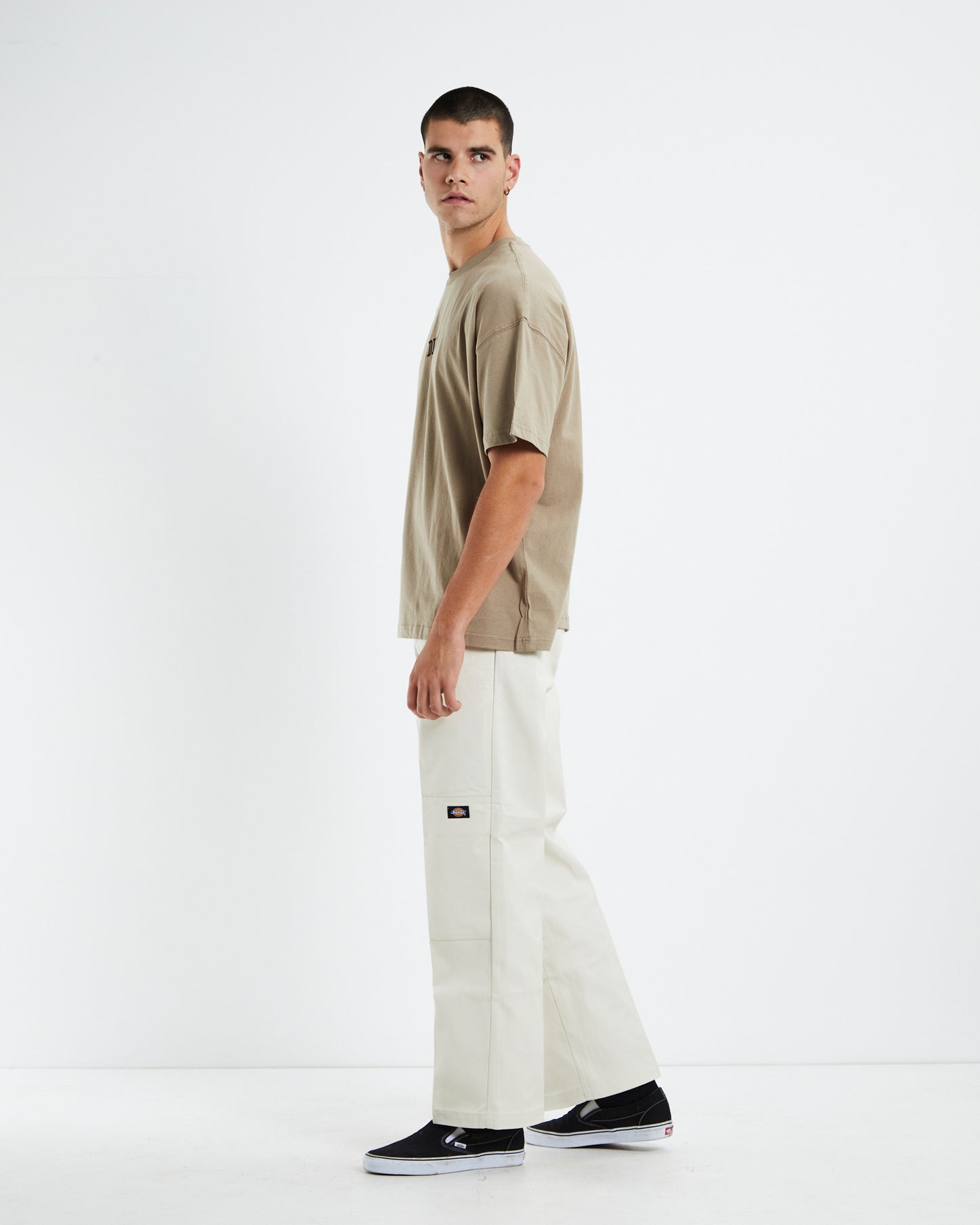 330 Mini Embroidery T-Shirt Khaki