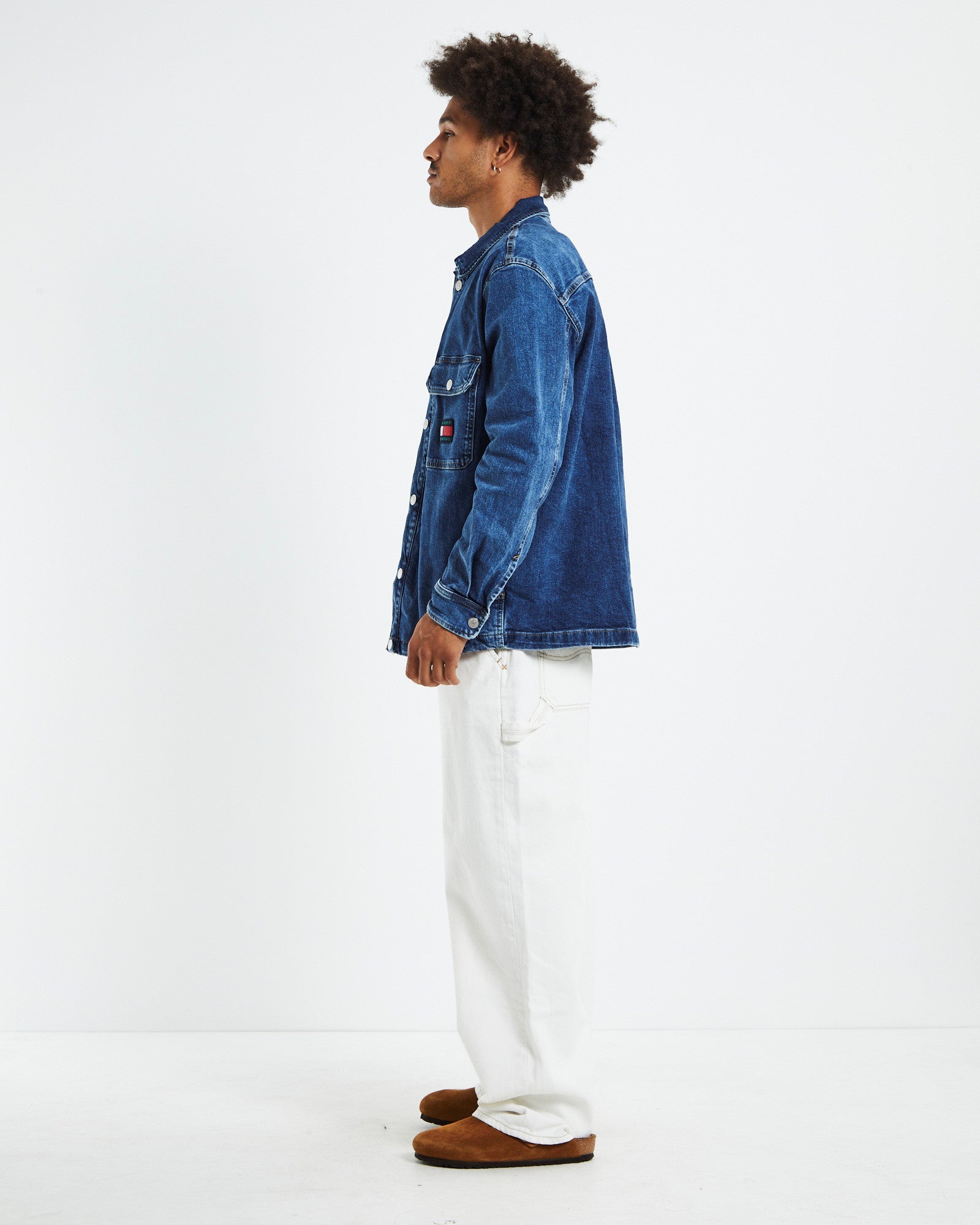 Utility Denim Shirt Jacket Blue DENIM