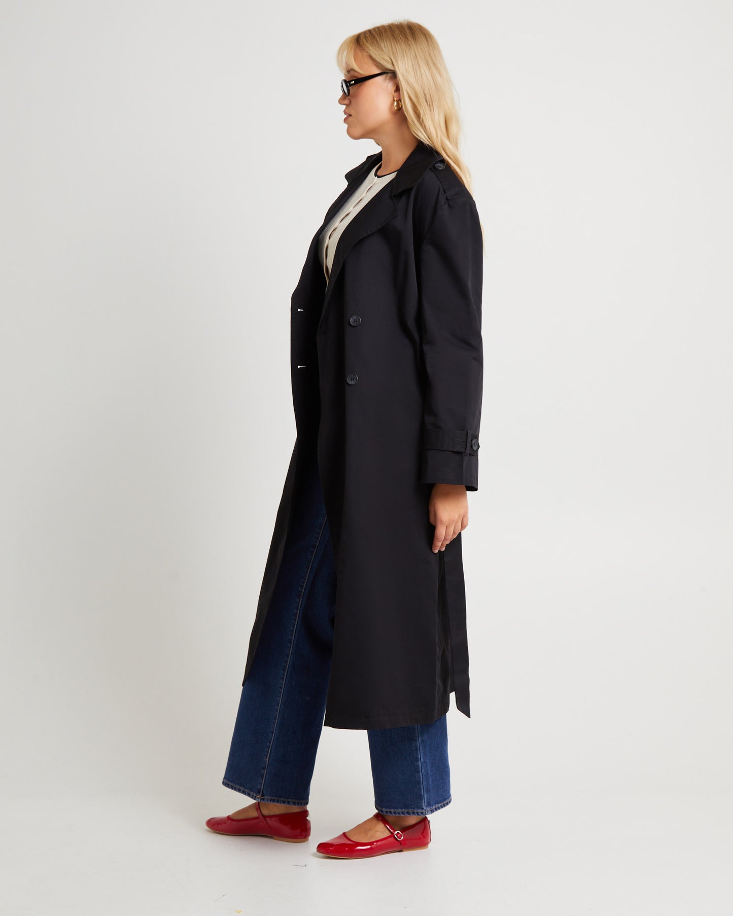 Tamika Trench Coat Black
