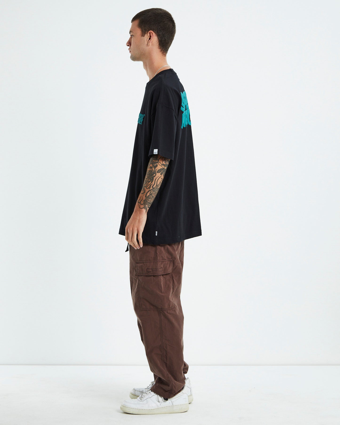 Puffy Short Sleeve T-Shirt Black