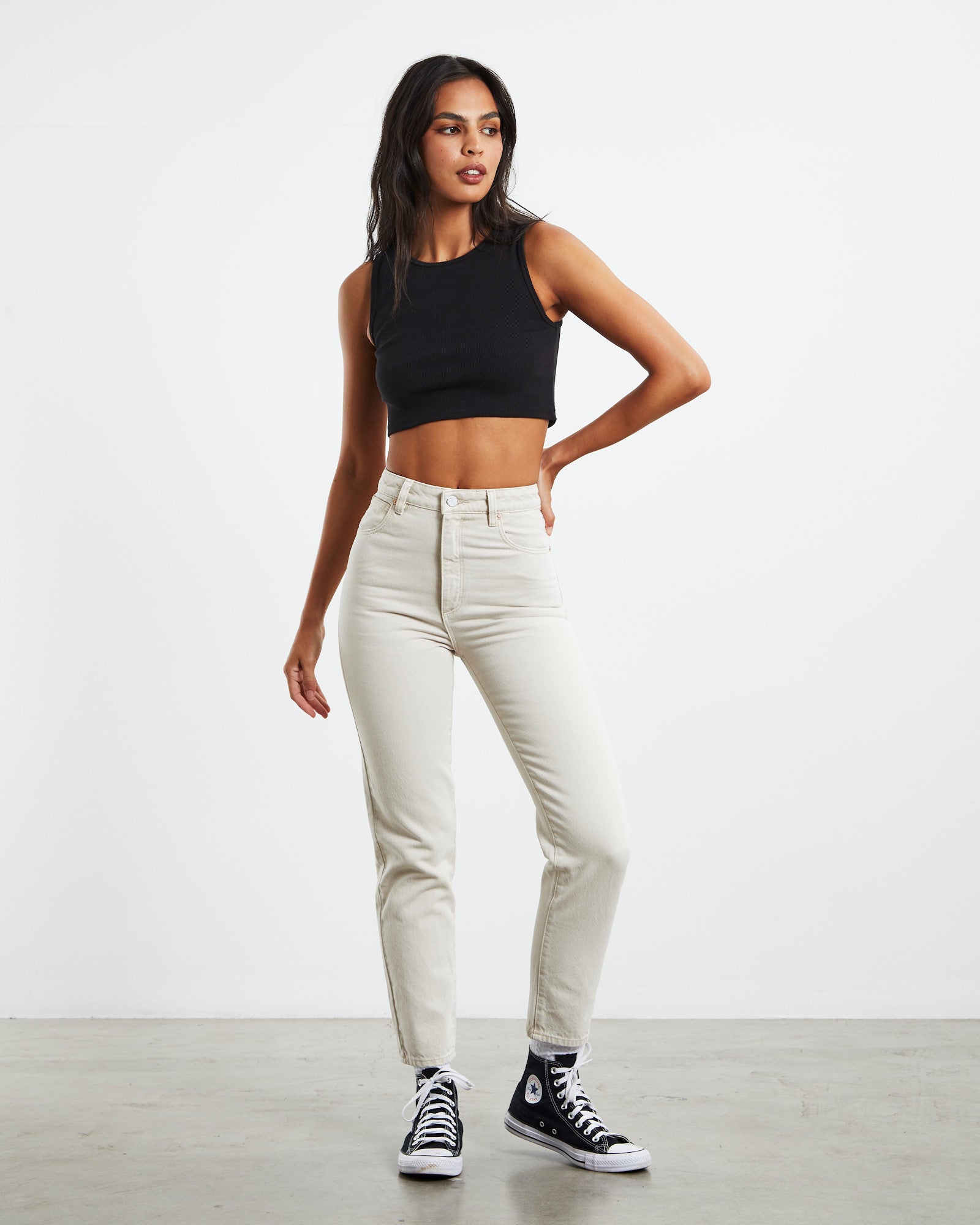 A 94 High Slim Jeans Stone