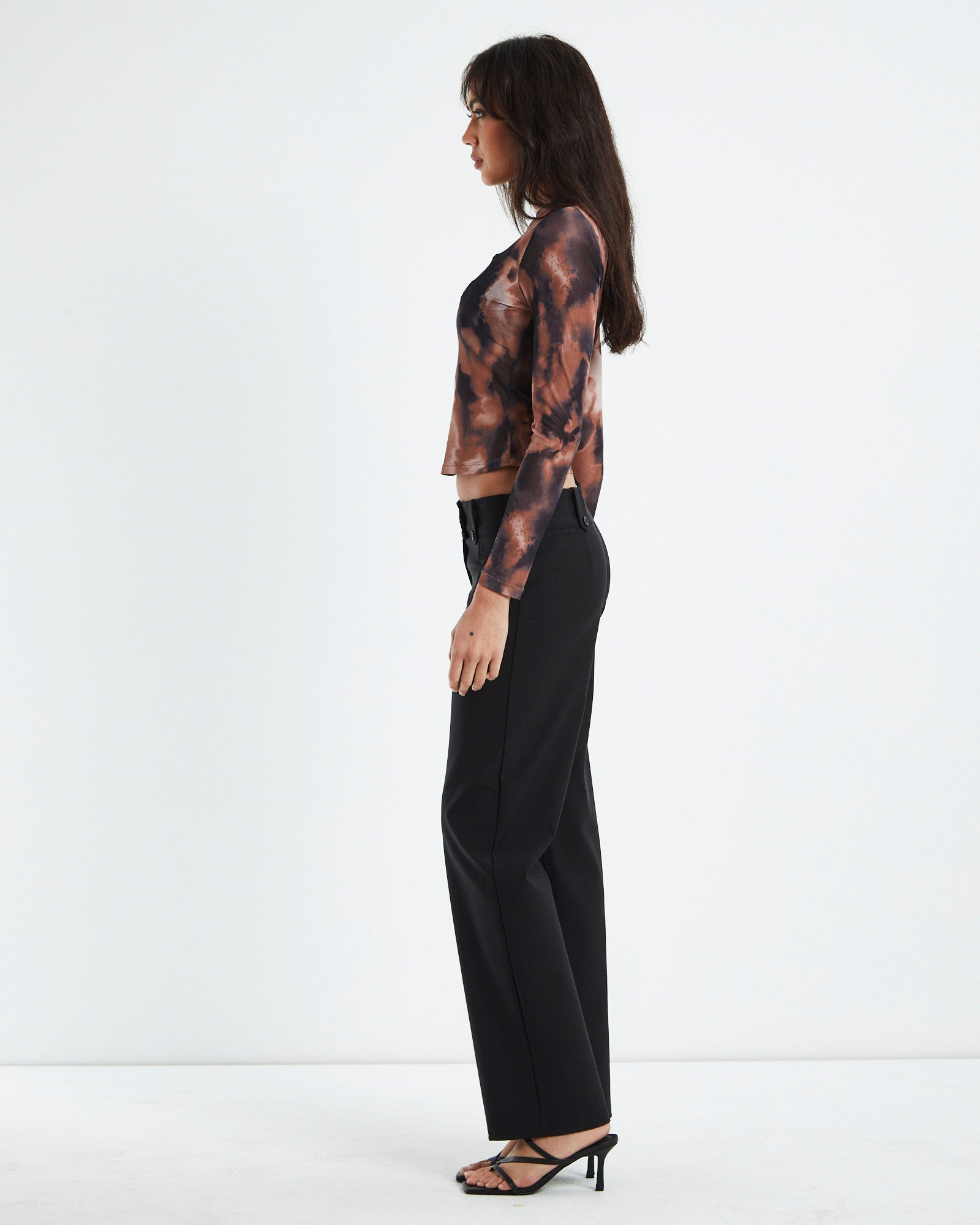 Hera Long Sleeve Mesh Top Multi ASSORTED