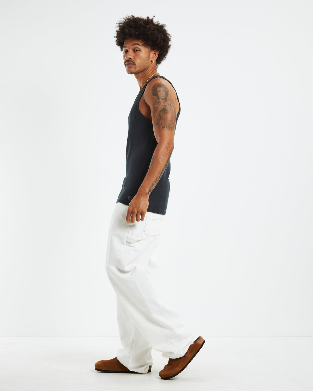 Trade Rib Tank Sulphur Black BLACK