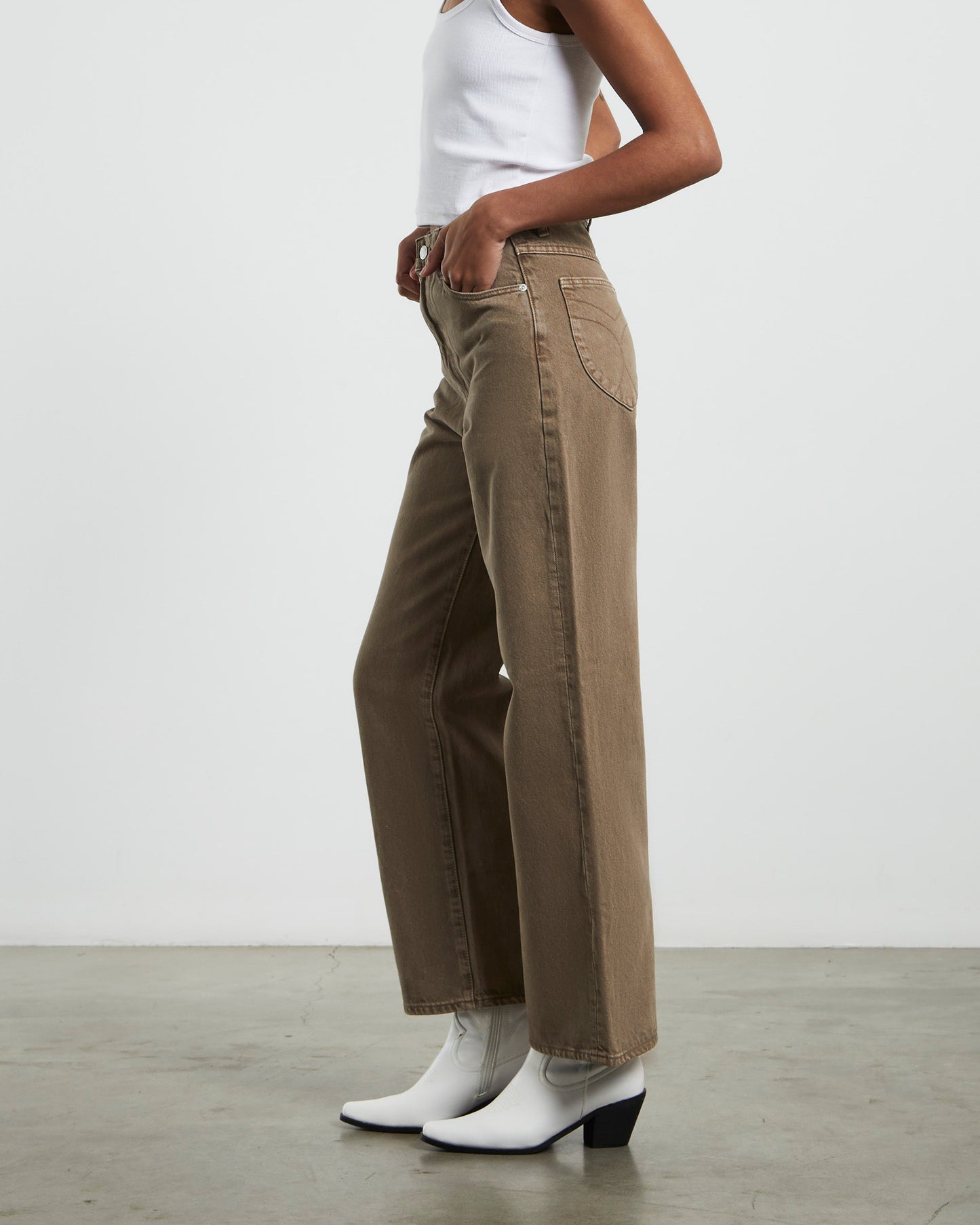 Heidi Jeans Ankle Mink Brown