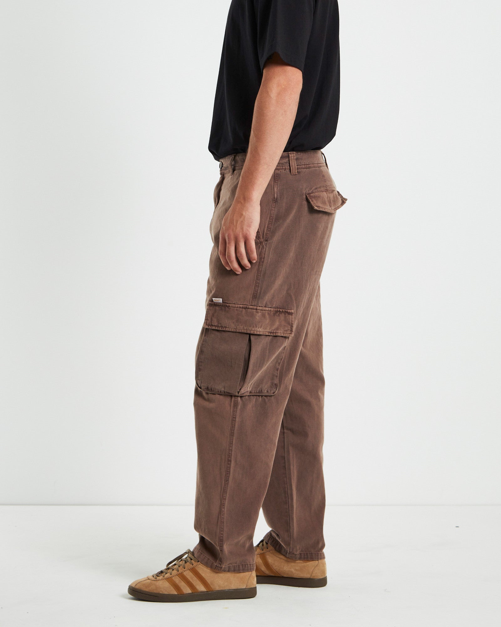 Green Onion Cargo Pants Chocolate Brown BROWN