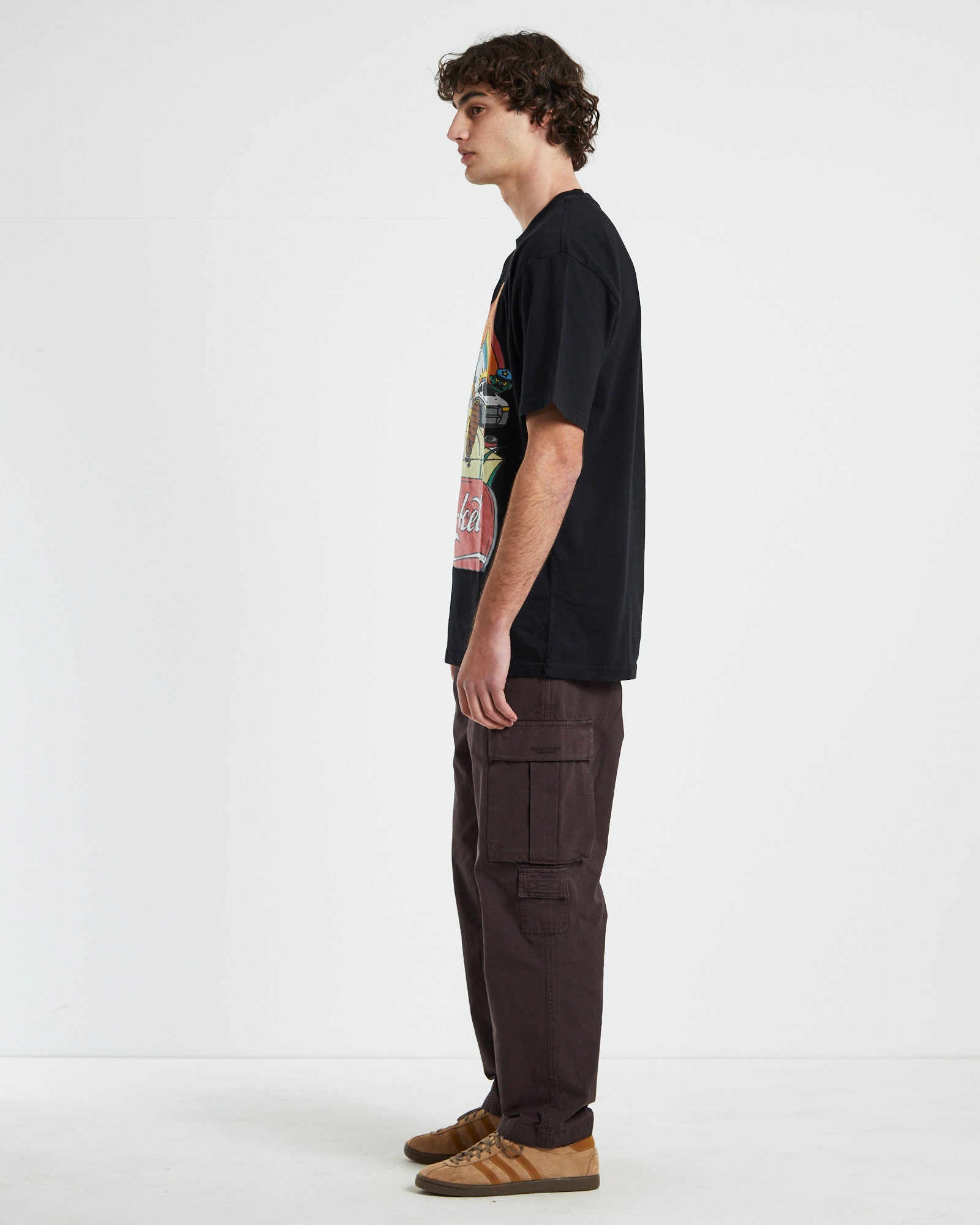 Good Day Short Sleeve T-Shirt in Vintage Black BLACK