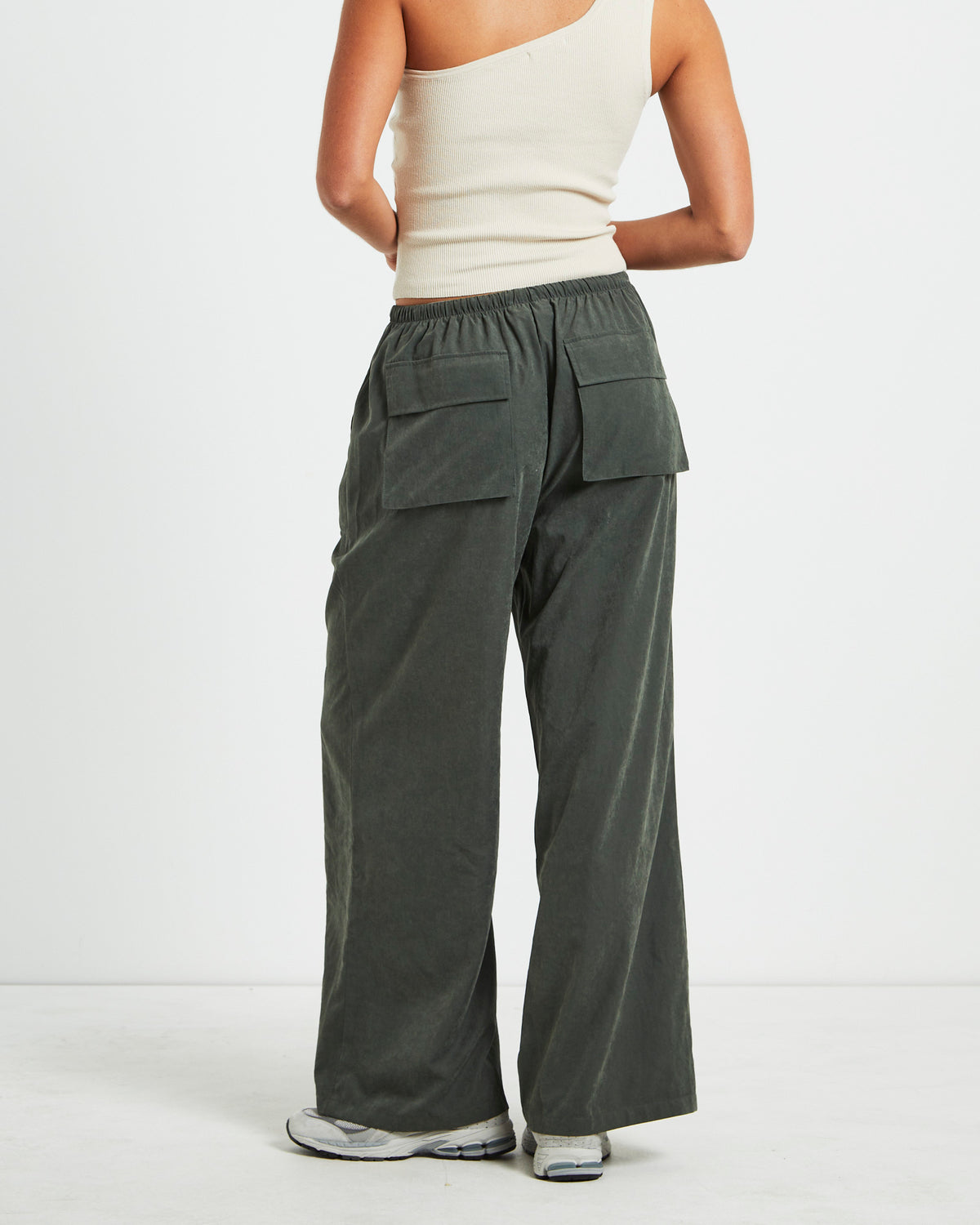 Sahara Soft Drape Coastal Pant Deep Green GREEN