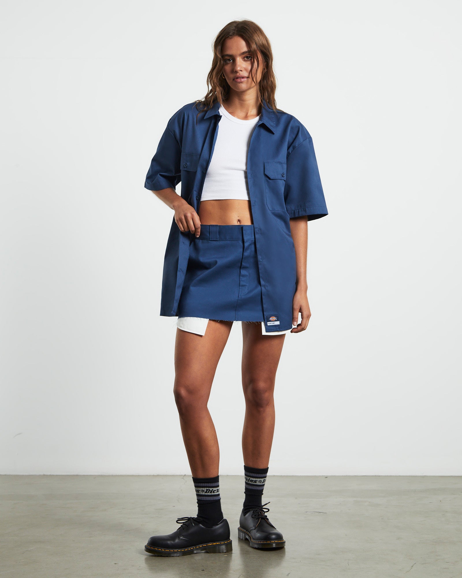 874 Mini Skirt BLUE